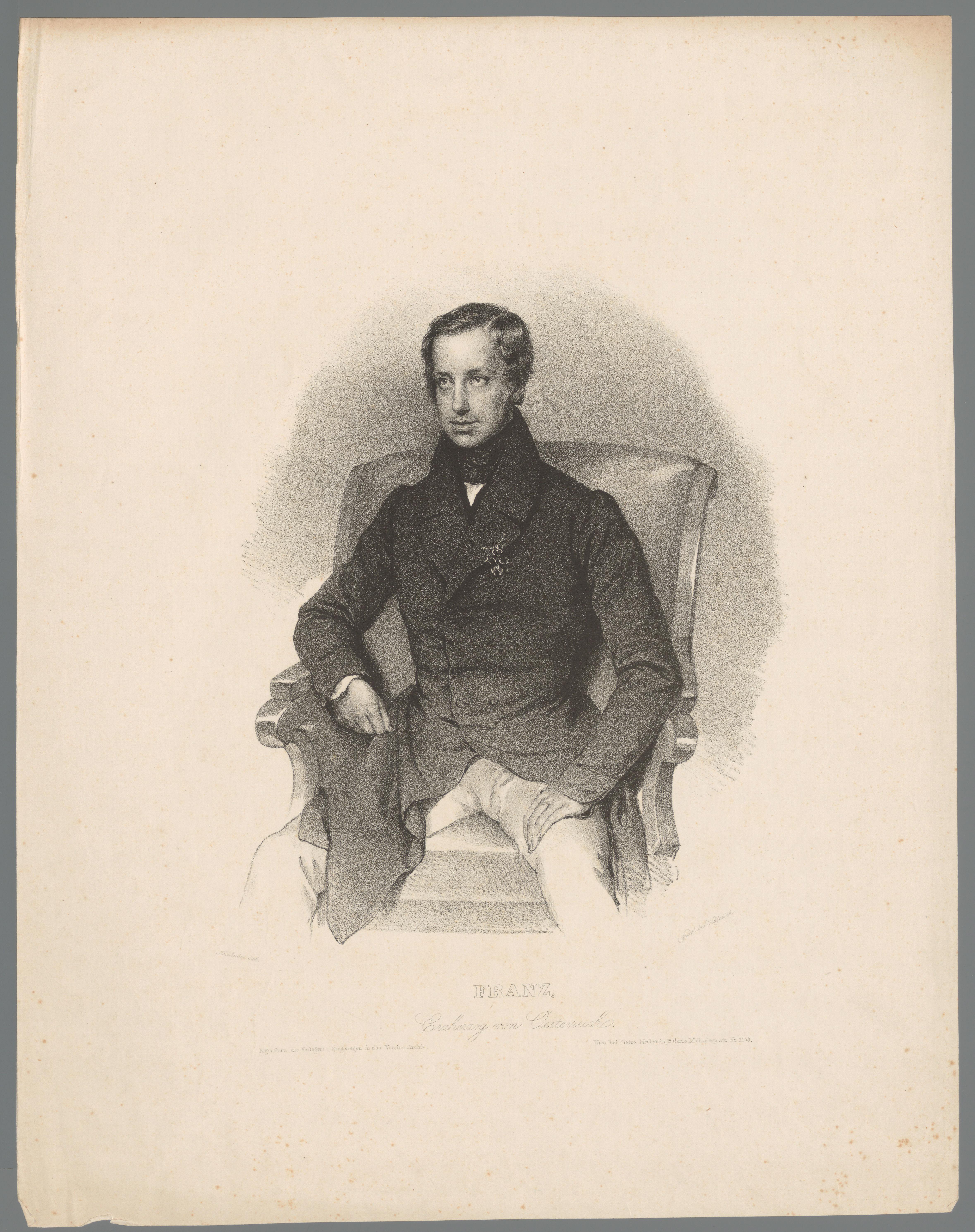 Portret van Frans Karel van Oostenrijk