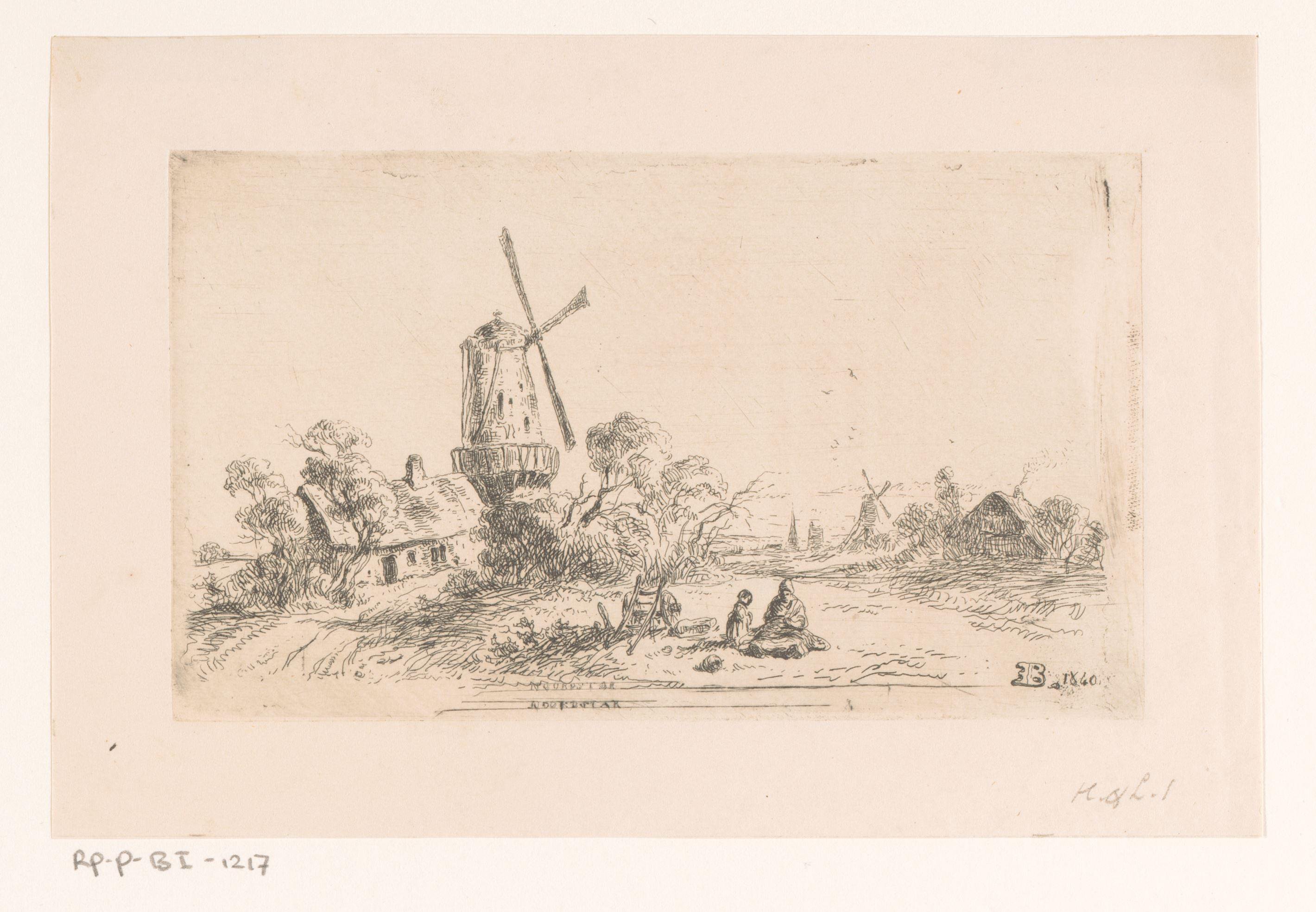 Landschap met molen