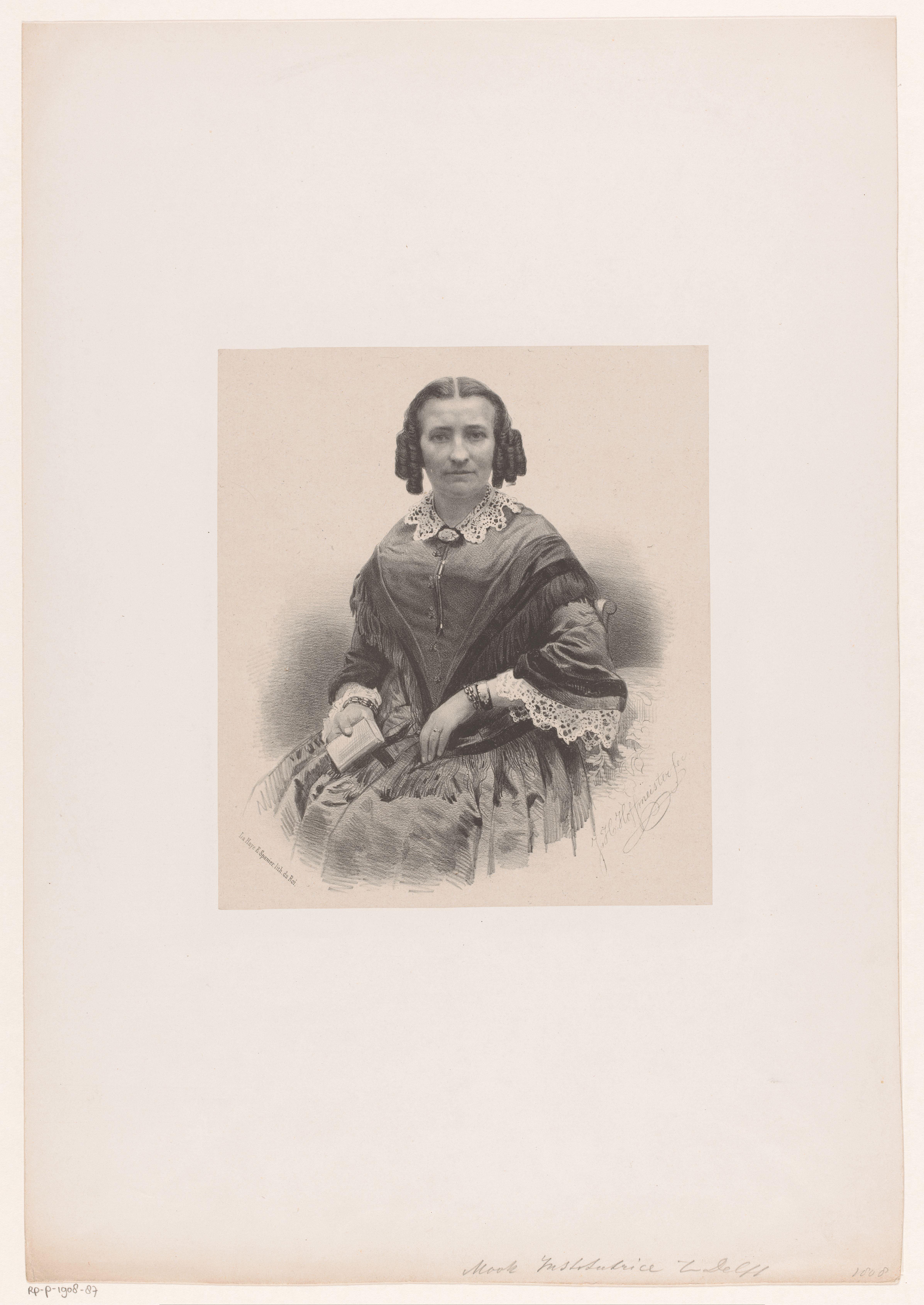 Portret van een onbekende vrouw, mogelijk mevrouw Mook
