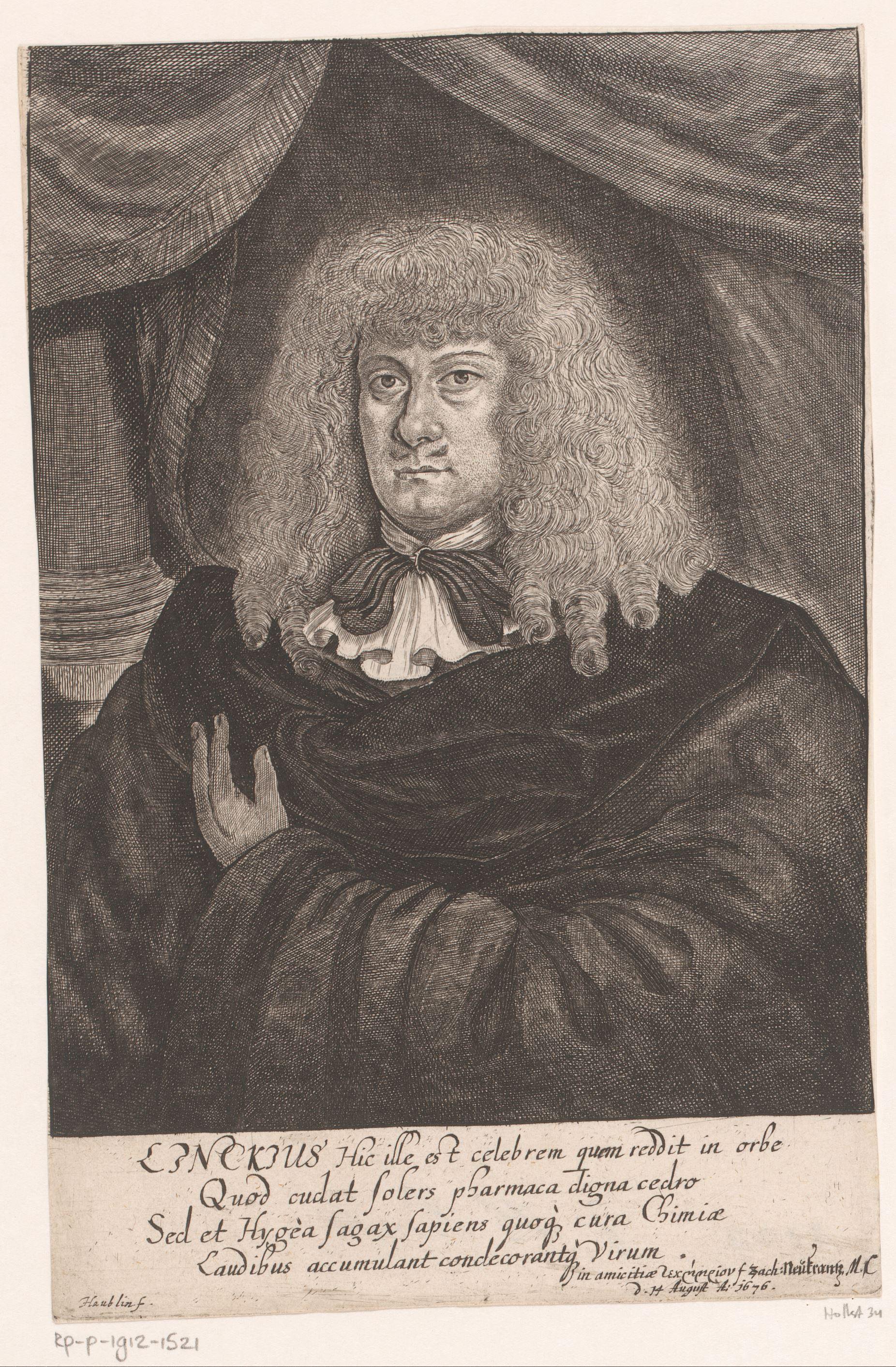 Portret van Heinrich Linck