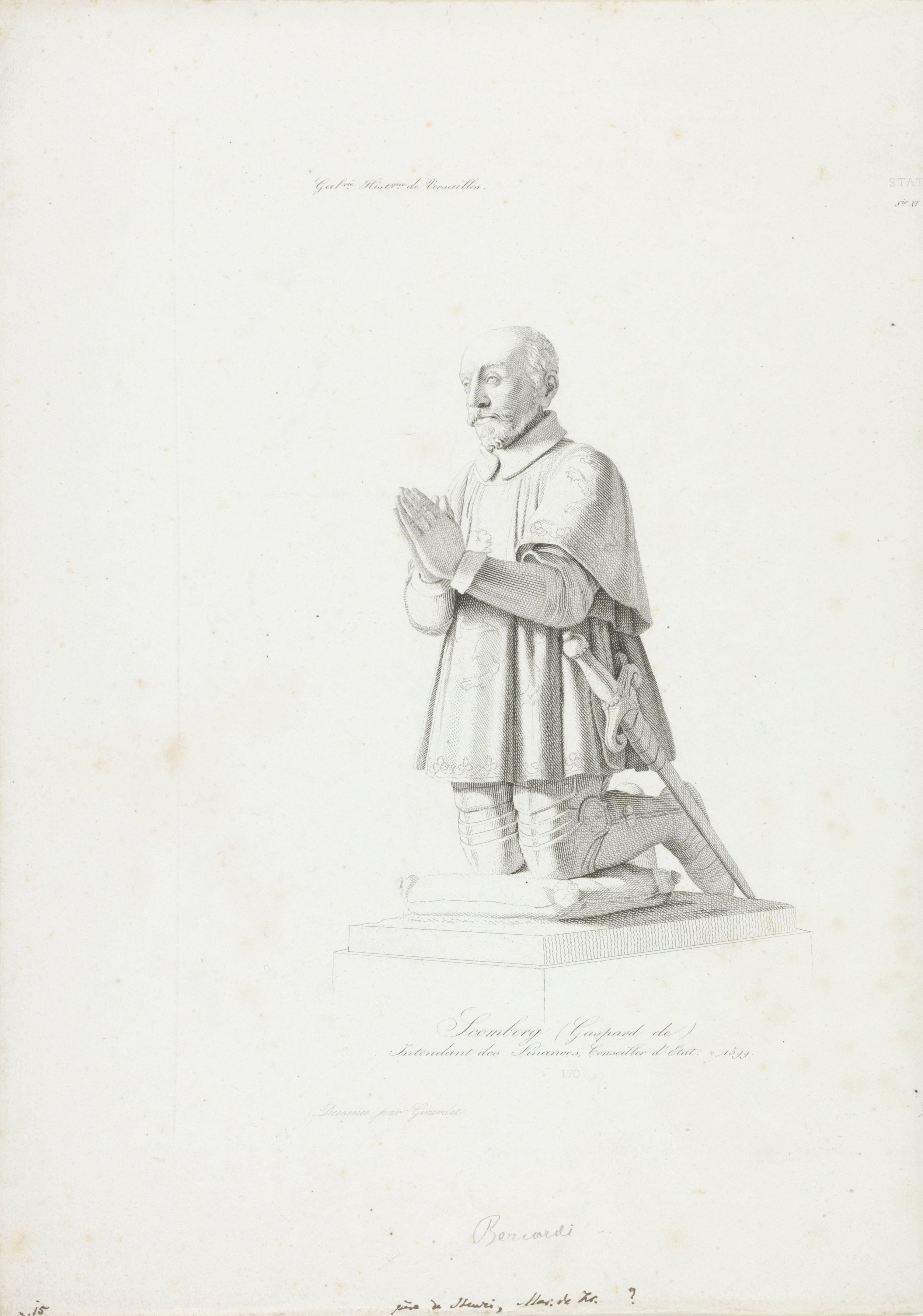 Sculptuur van Gaspard de Schomberg
