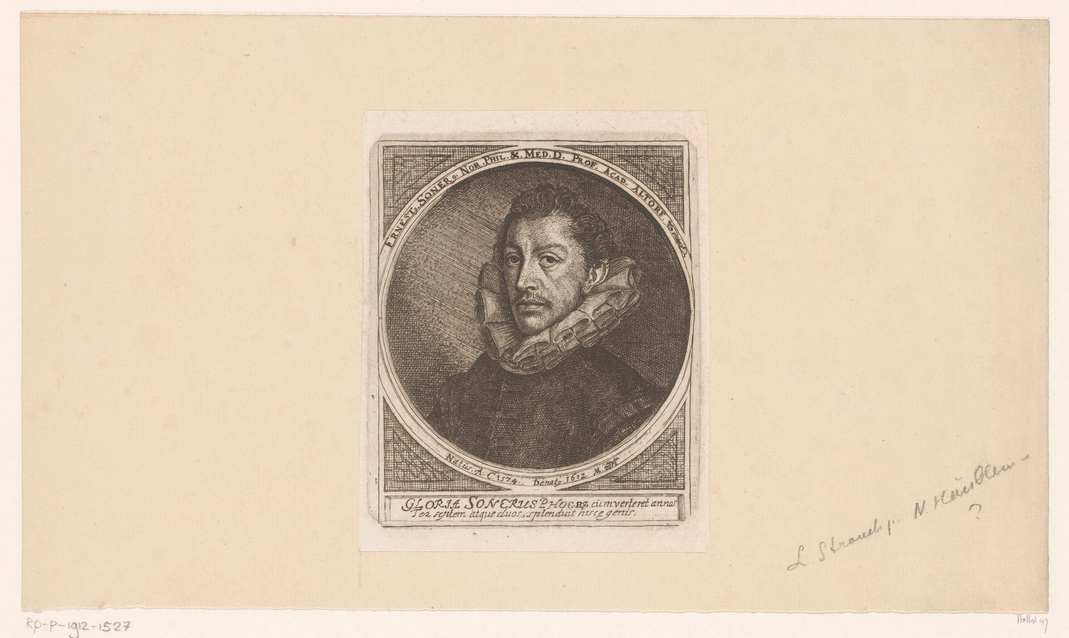 Portret van Ernst Soner