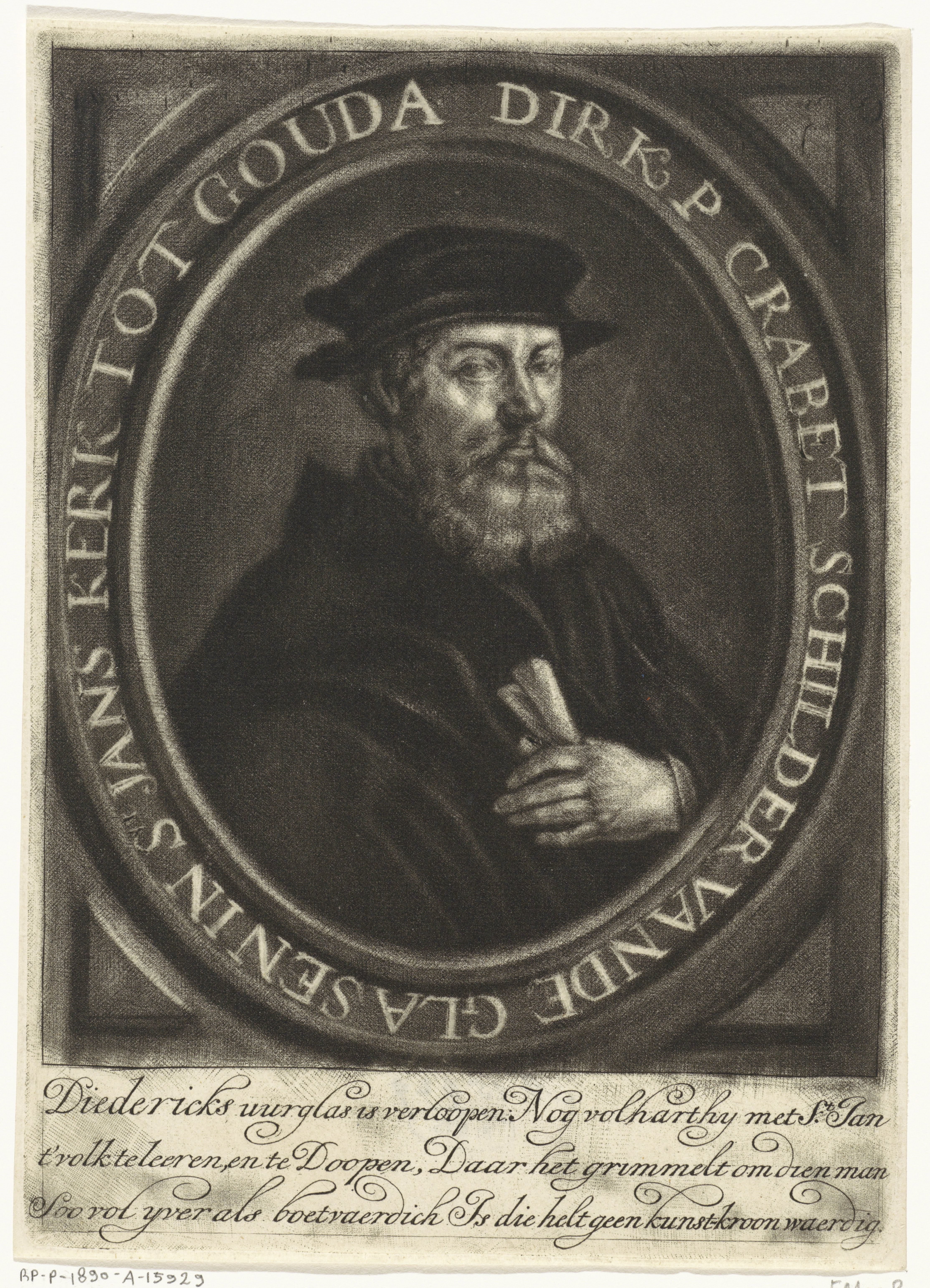 Portret van Dirck Pietersz. Crabeth