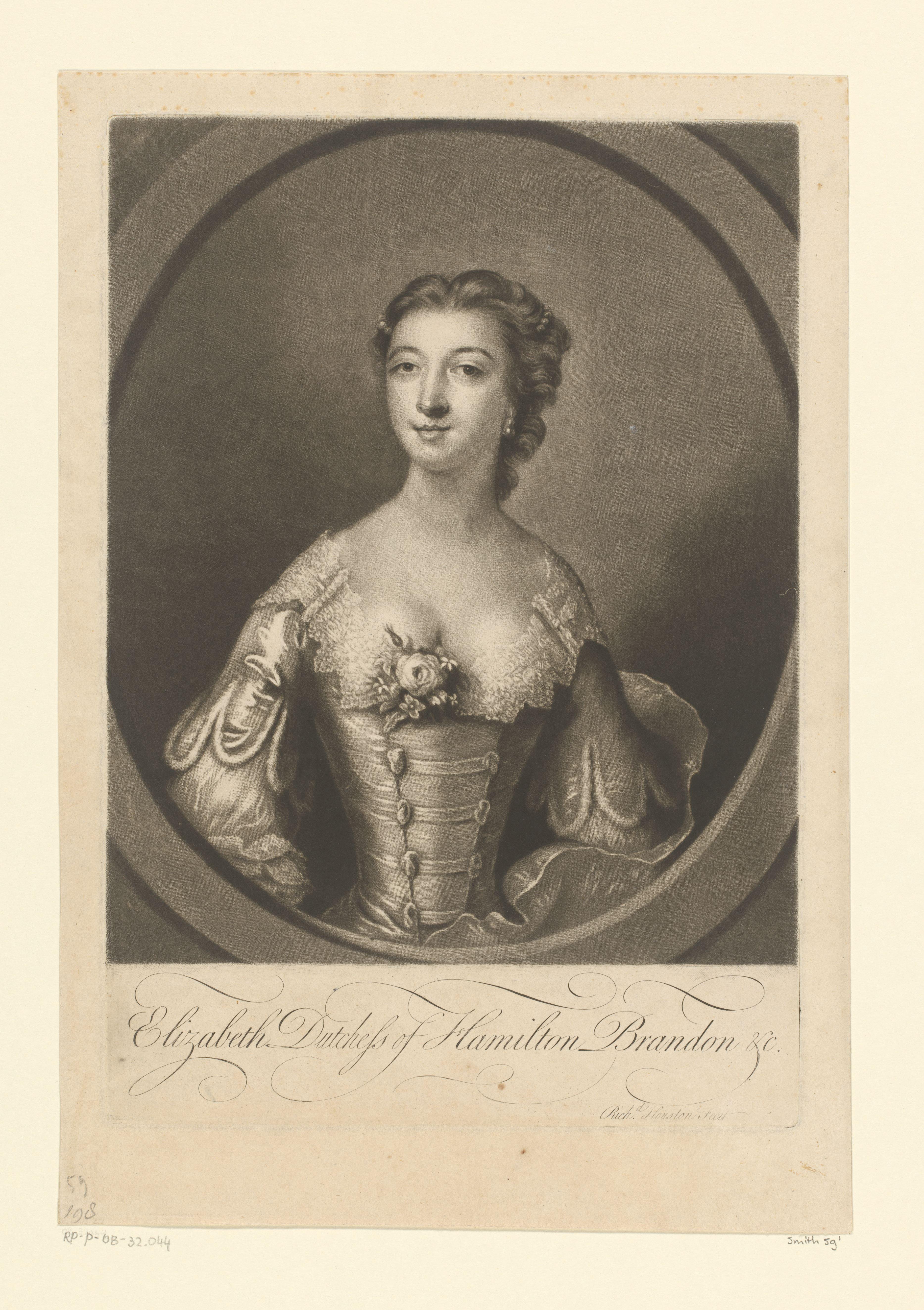 Portret van Elizabeth Gunning, hertogin van Hamilton