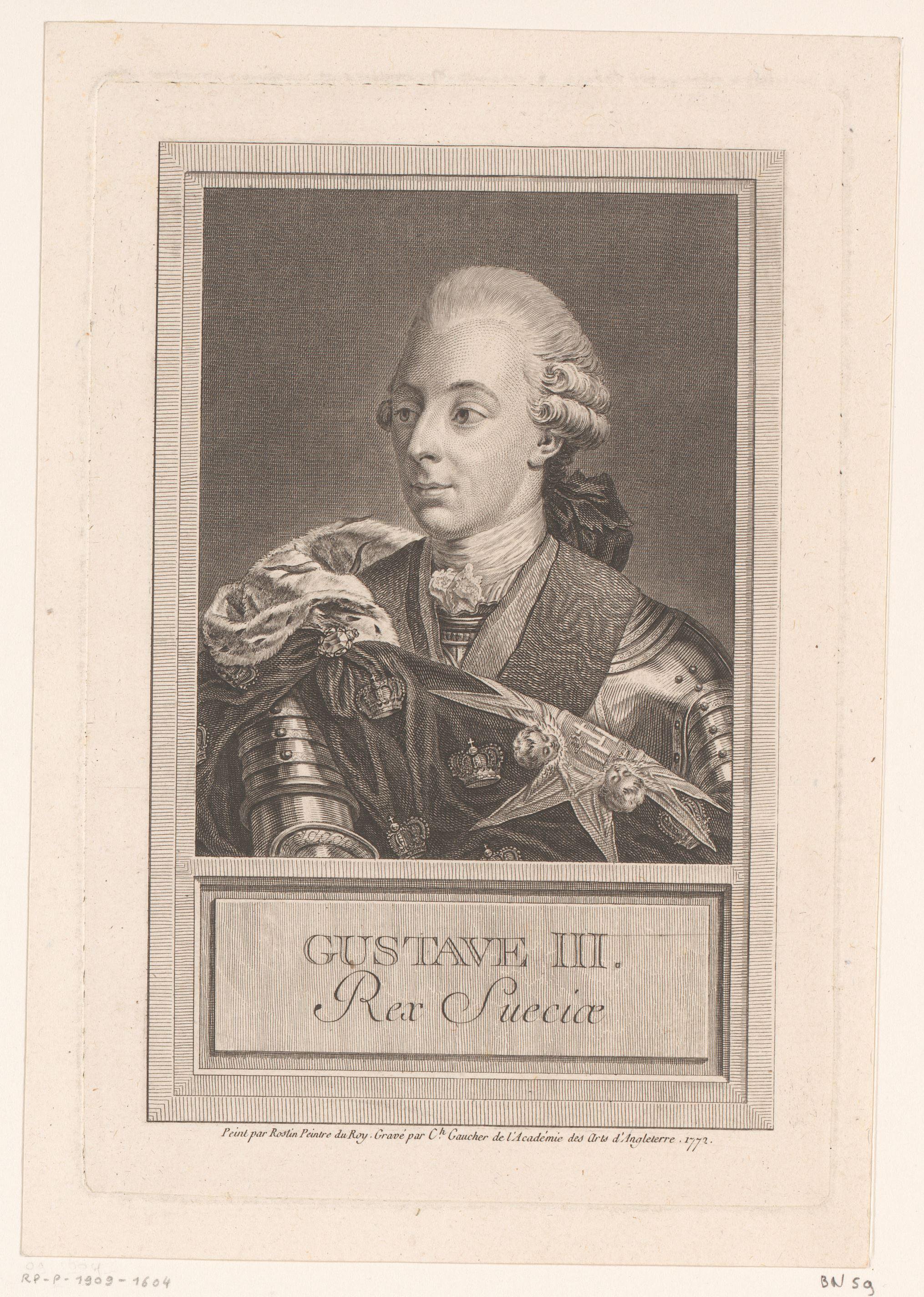 Portret van Gustaaf III van Zweden