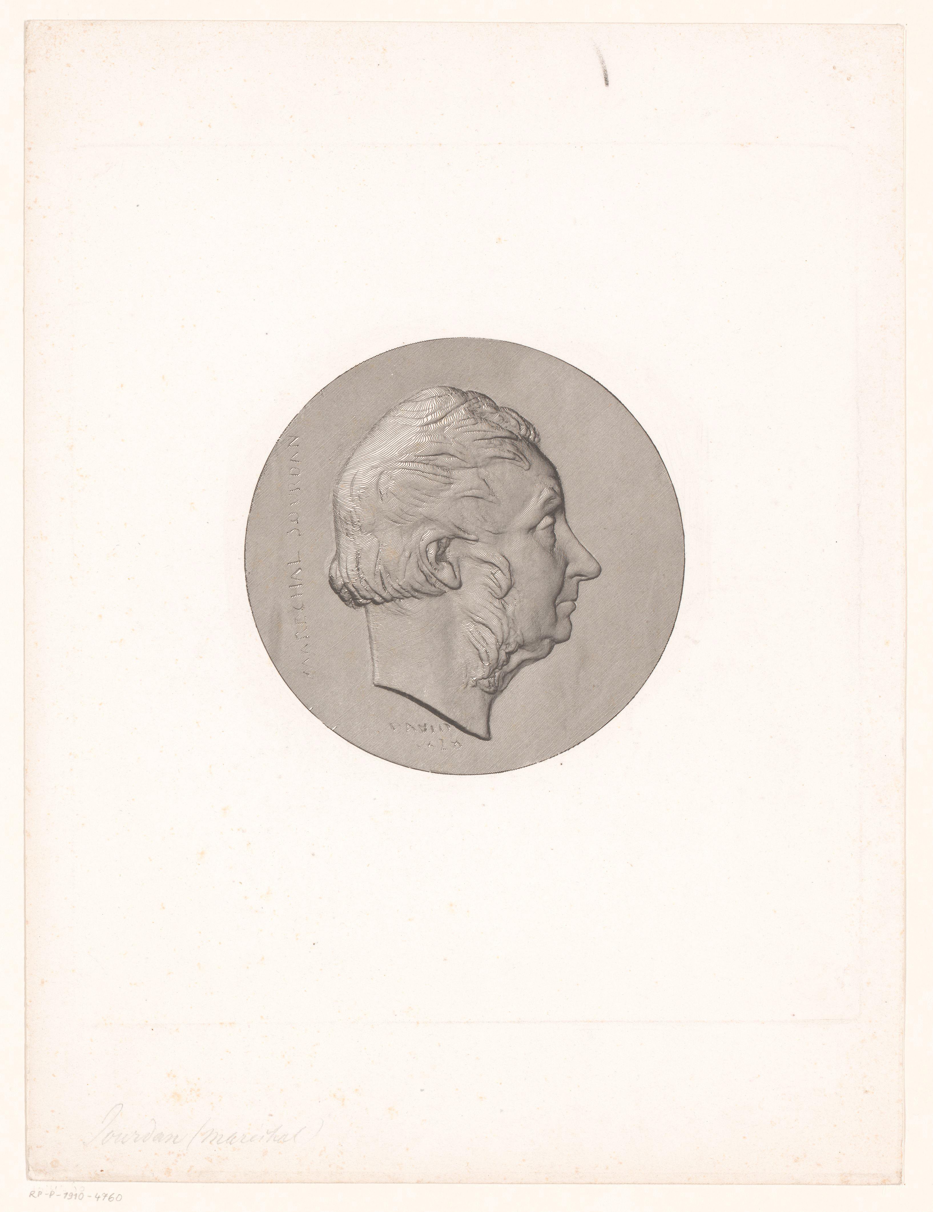 Medaille met portret van Jean-Baptiste Jourdan