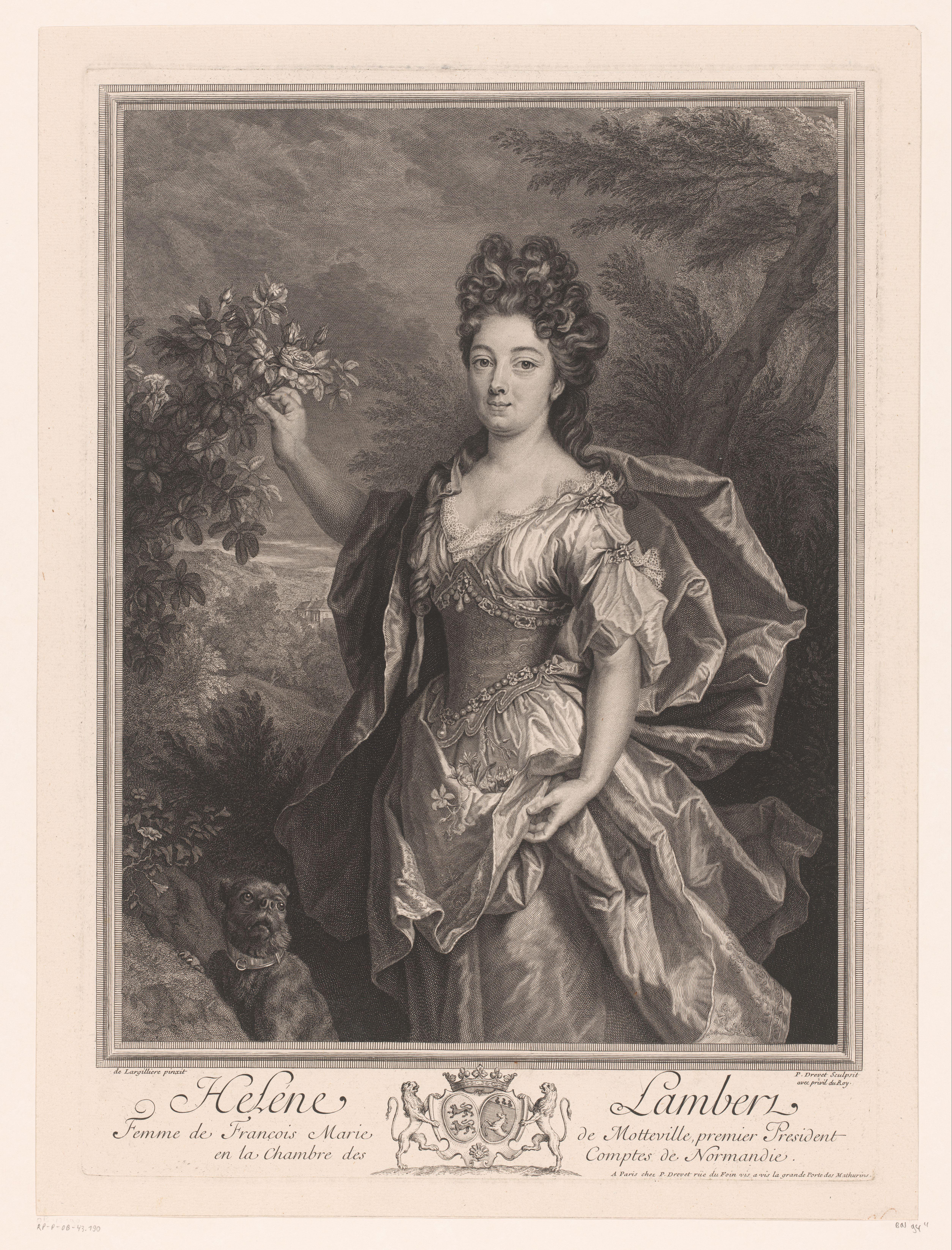 Portret van Hélène Lambert, Madame de Motteville
