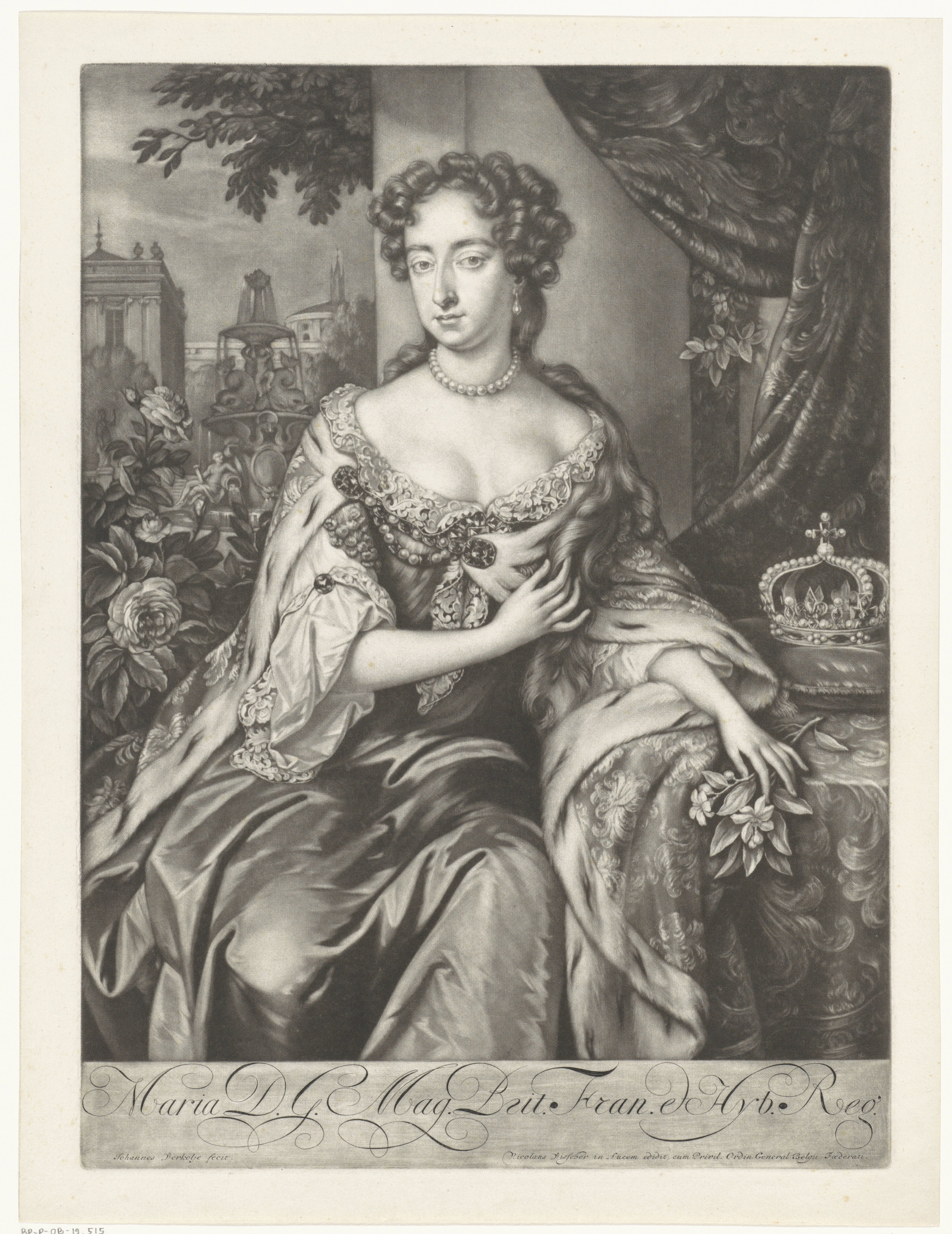 Portret van Maria II Stuart, koningin van Engeland en Schotland