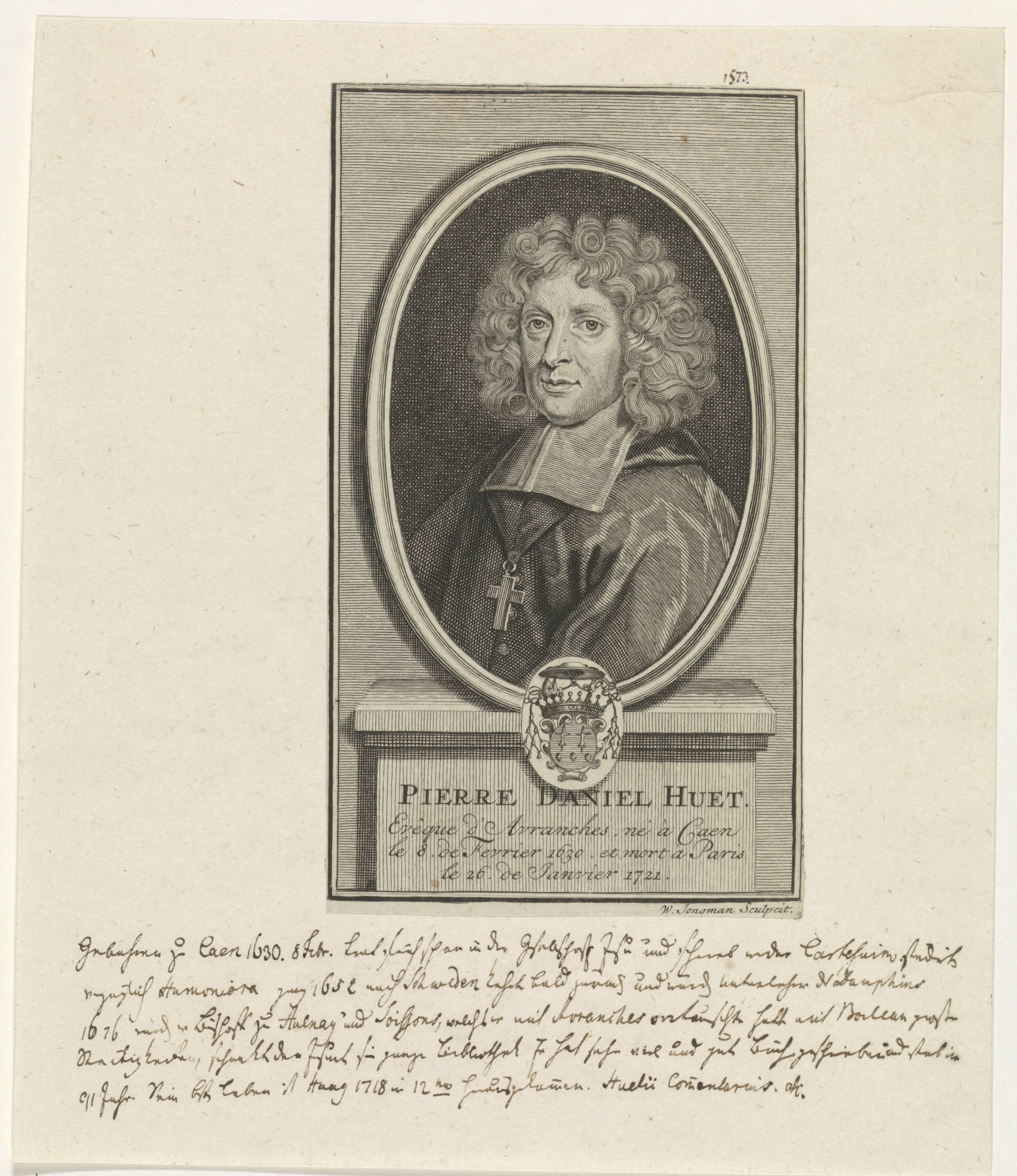 Portret van Pierre-Daniel Huet