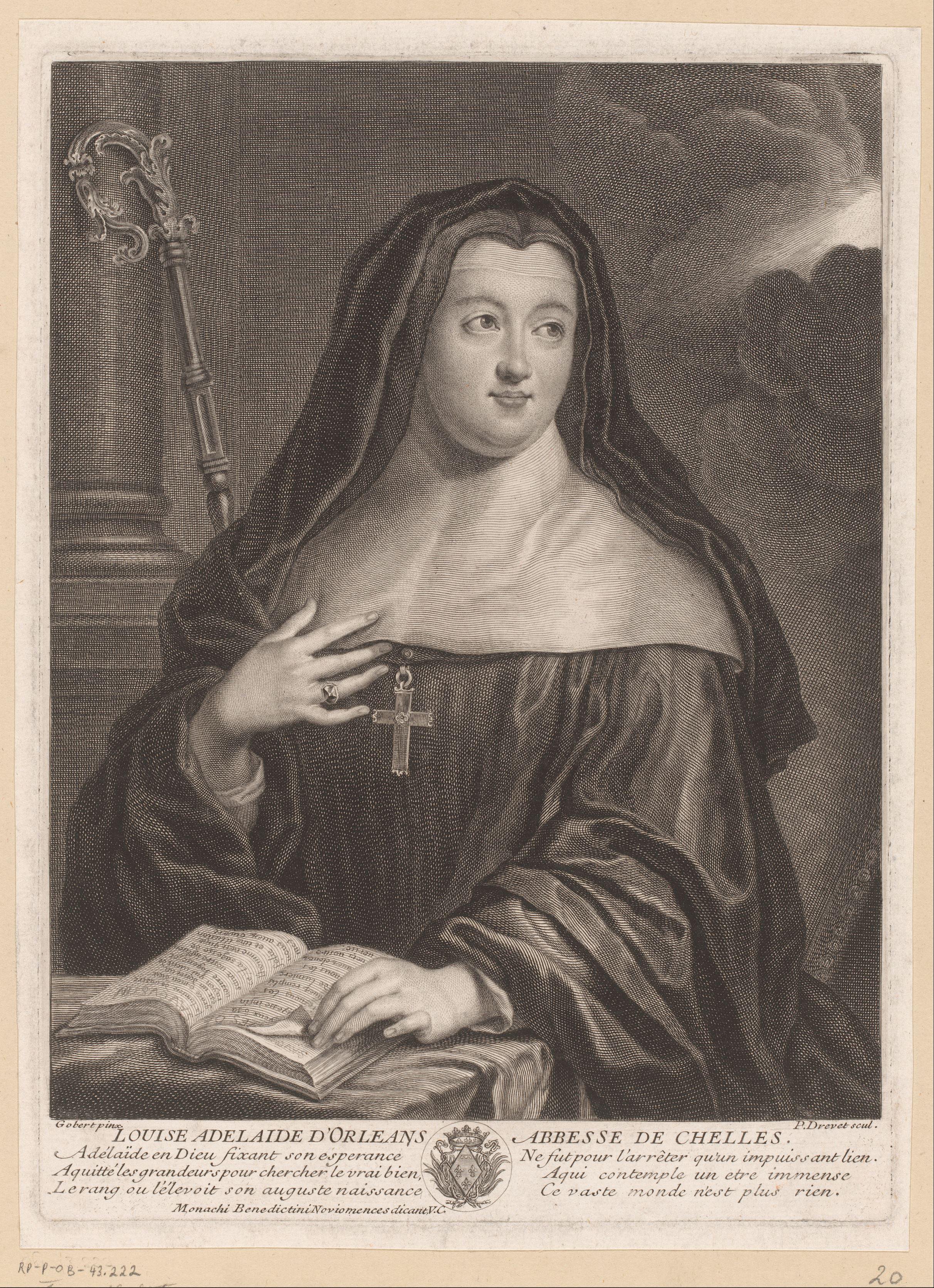 Portret van Louise Adélaïde d'Orléans