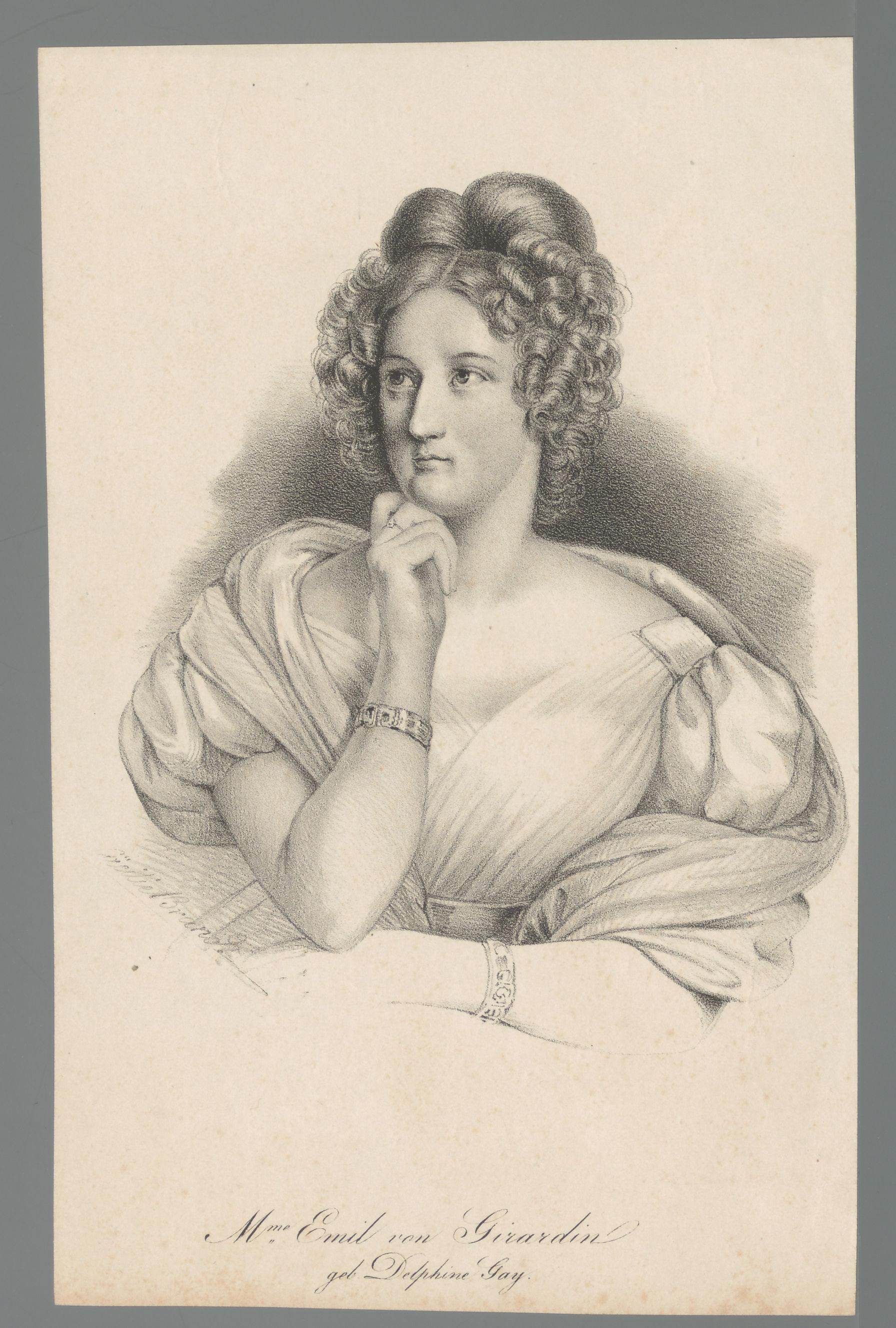 Portret van Delphine de Girardin