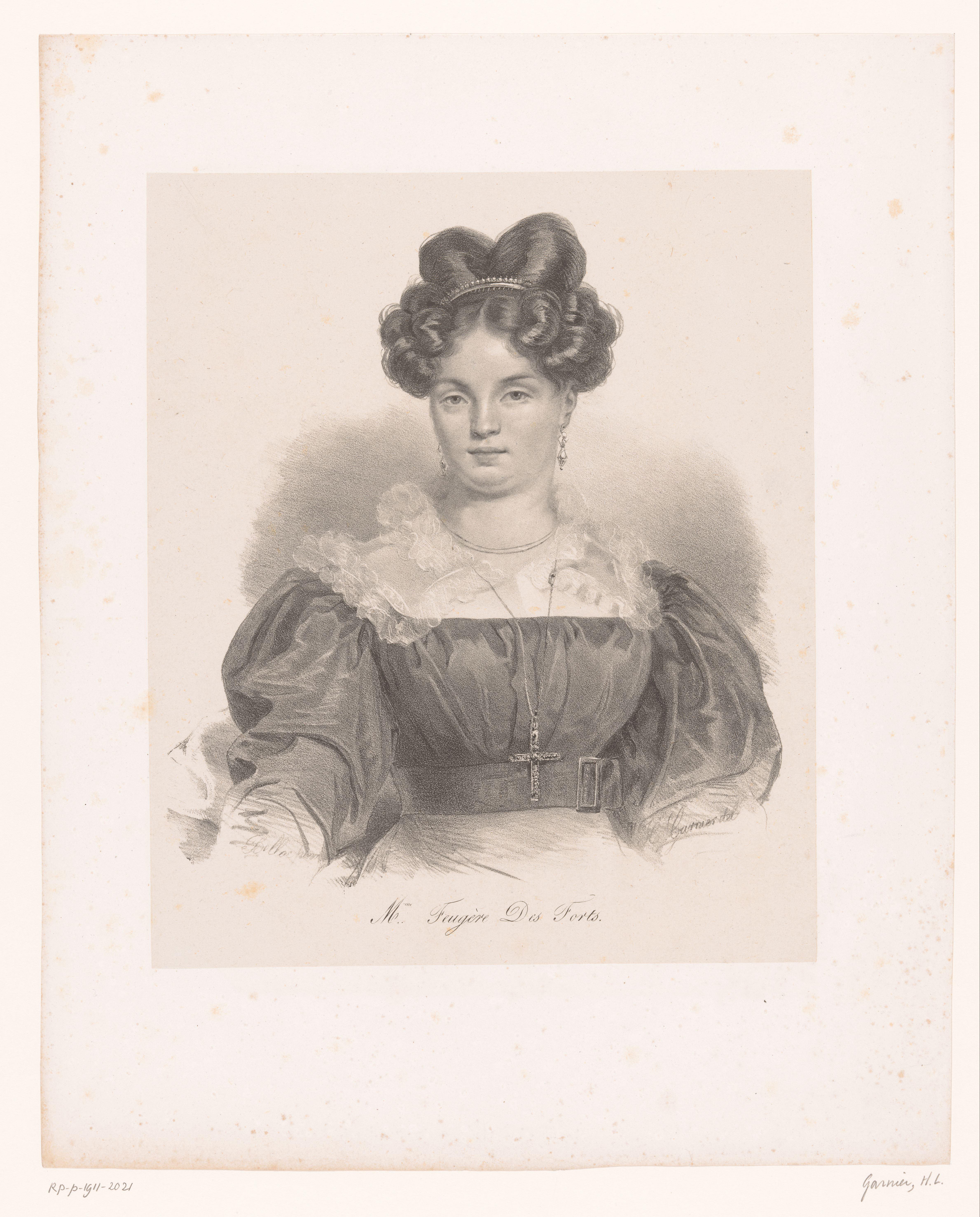 Portret van madame Feugère des Forts