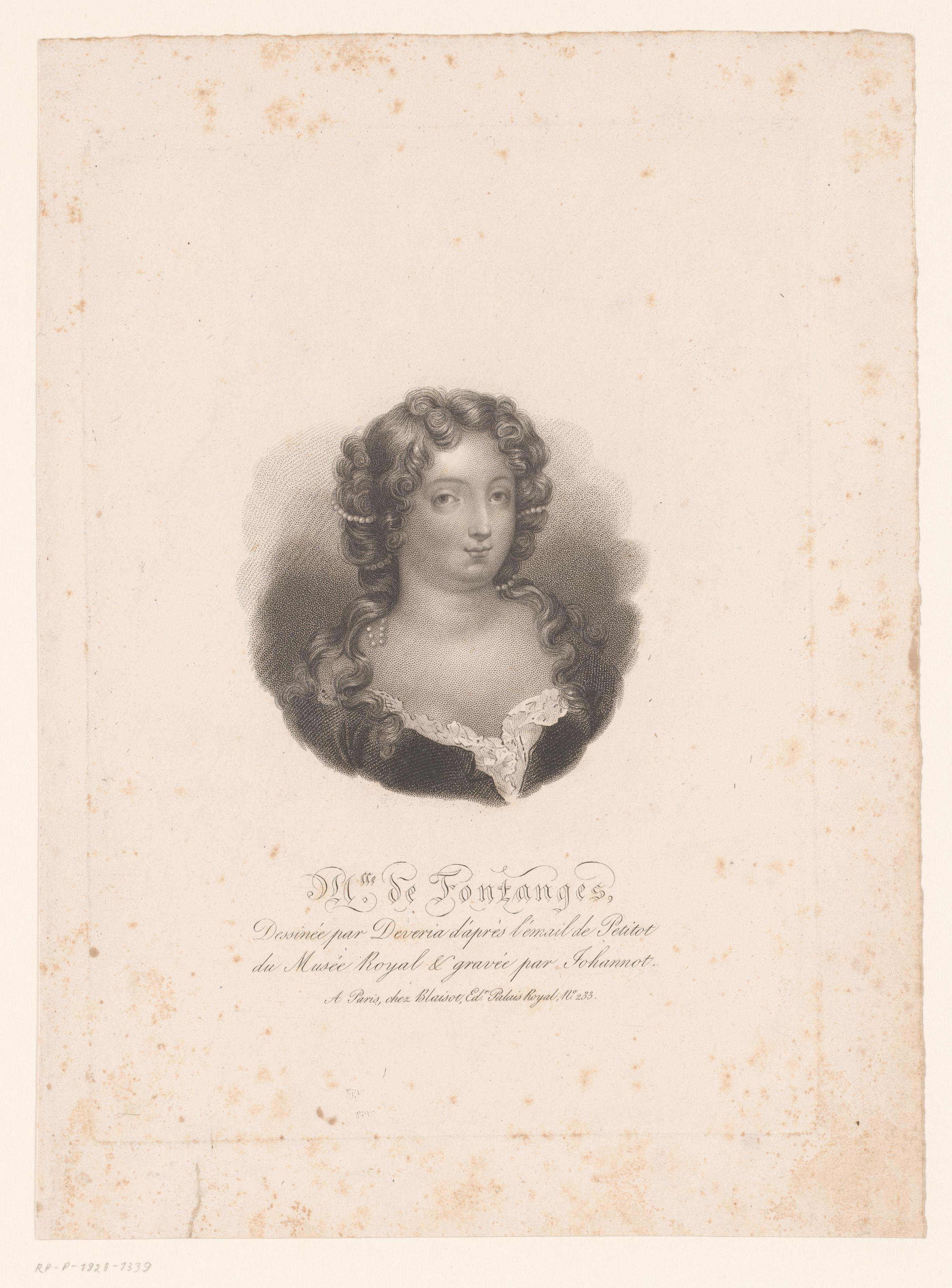 Portret van Marie Angélique de Scorrailles