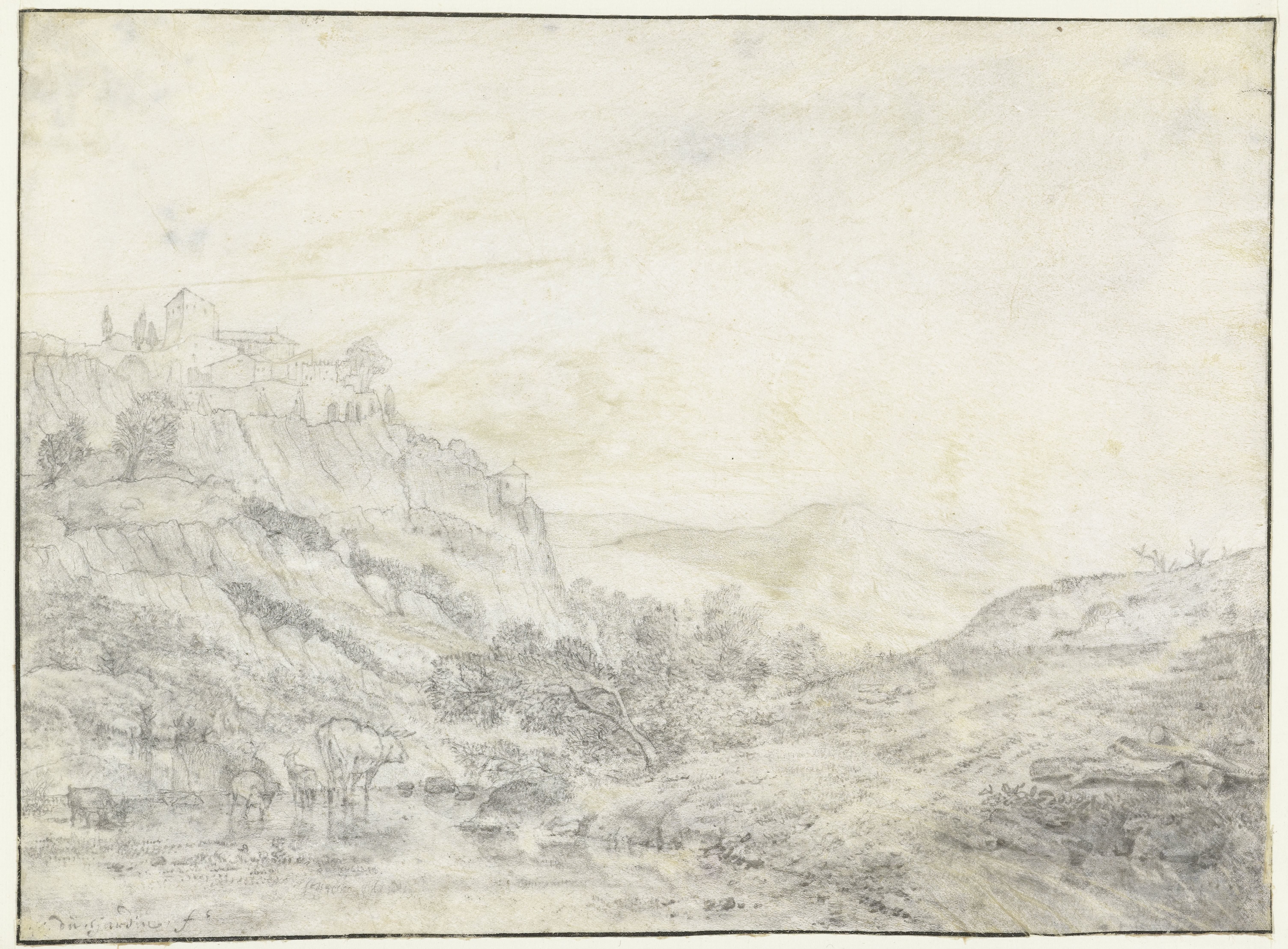 Berglandschap met koeien