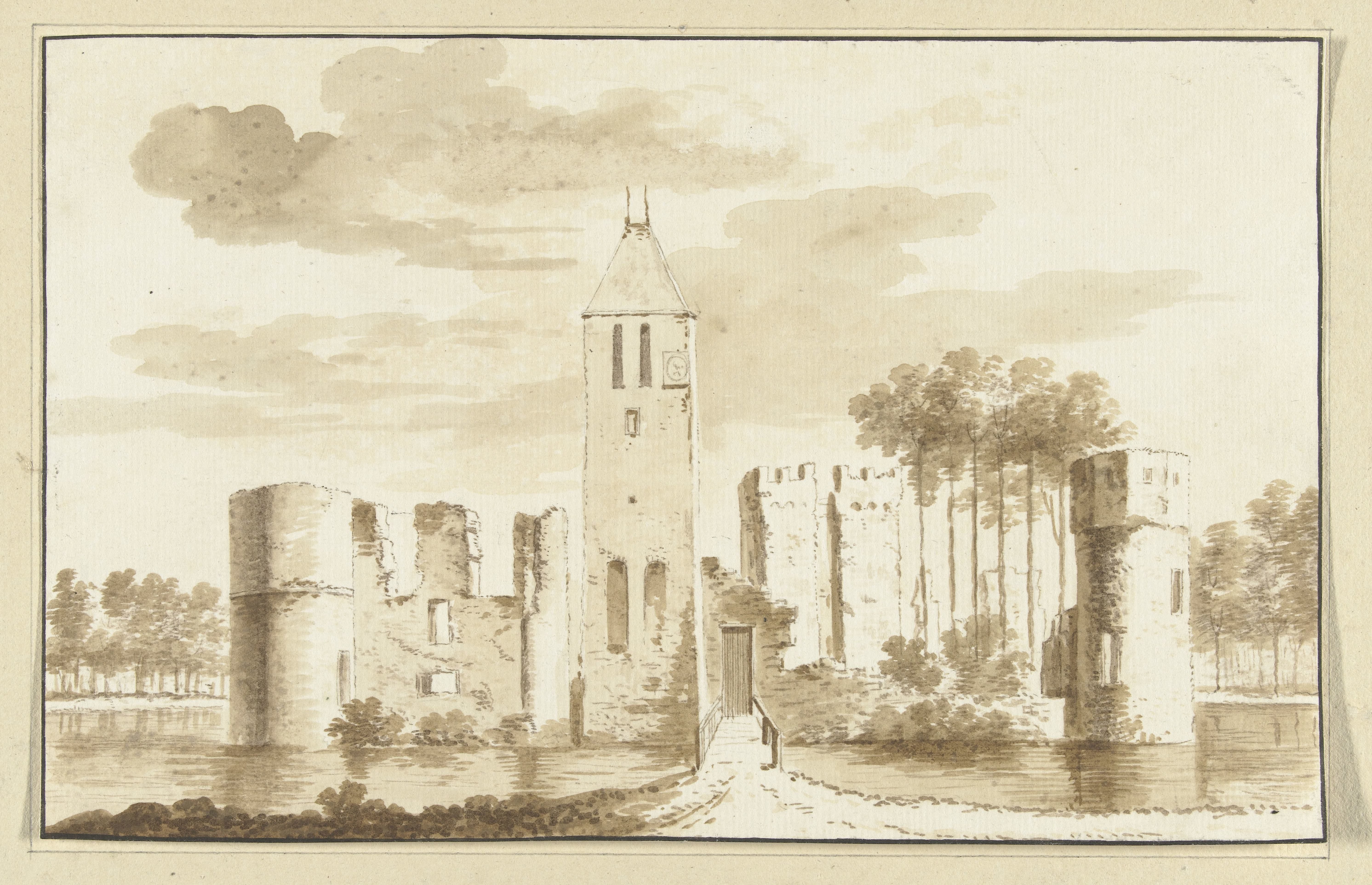 Ruïne van kasteel te Egmond