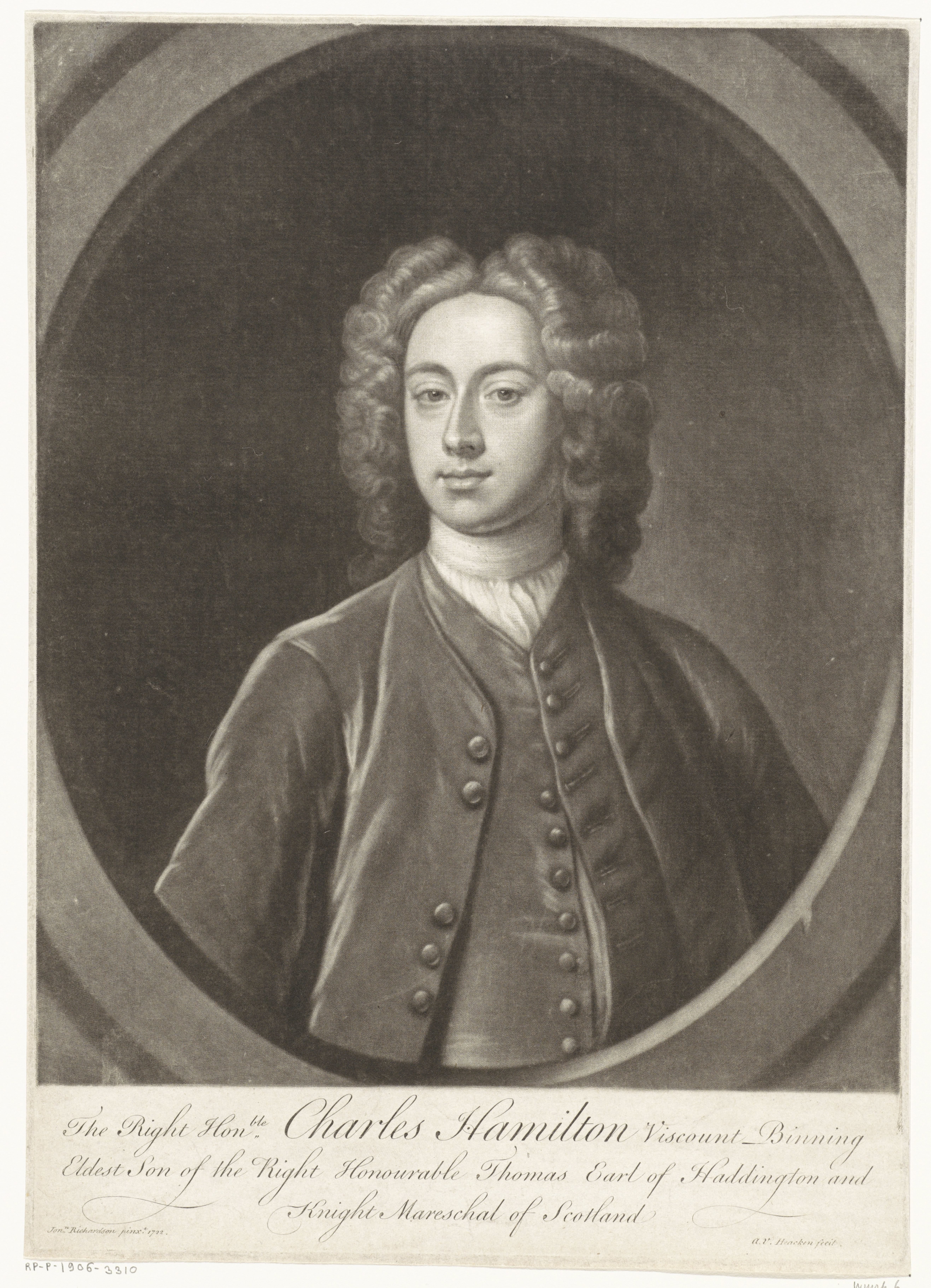 Portret van Charles Hamilton Binning