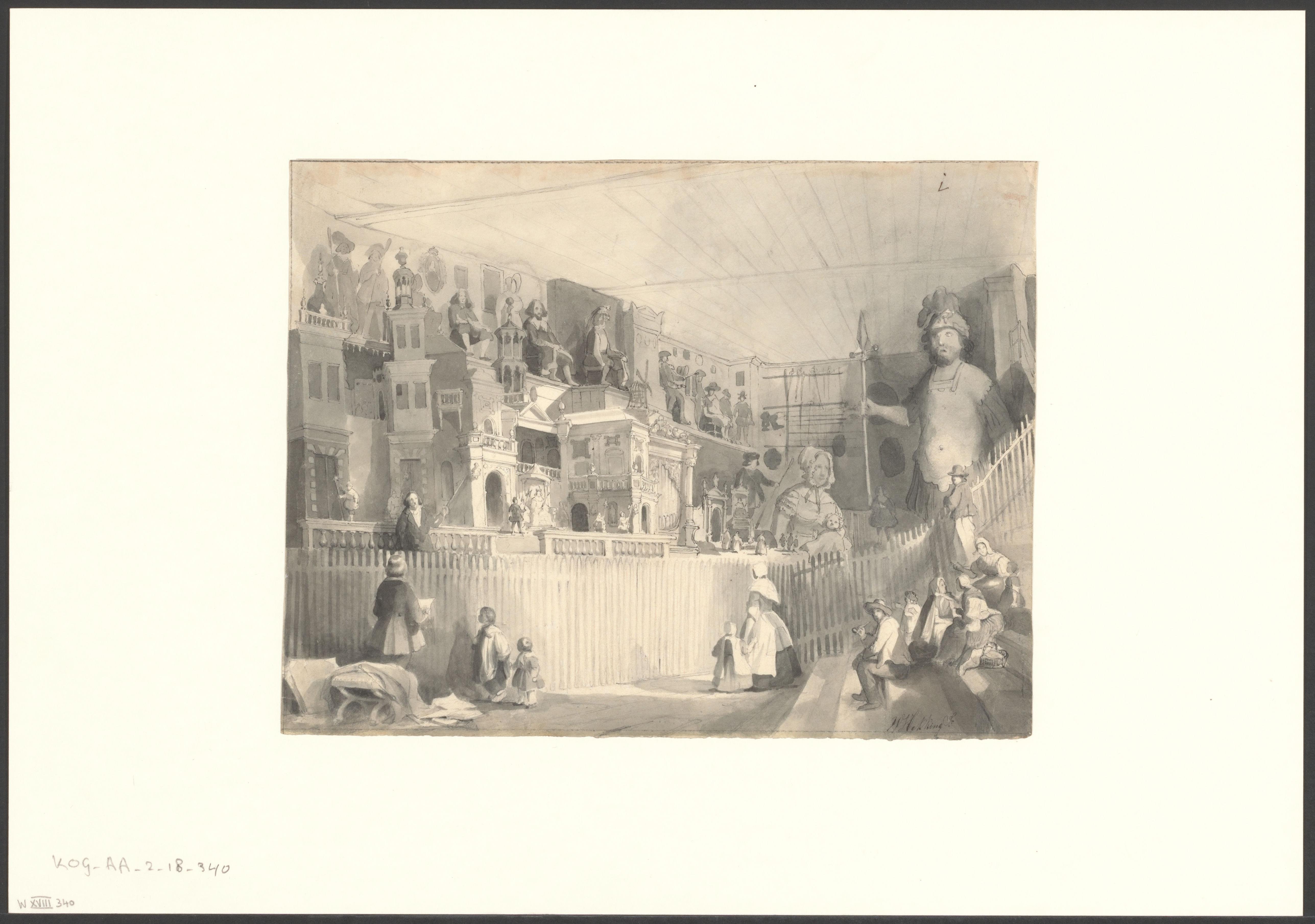 Interieur van de Beeldenzaal in het Oude Doolhof