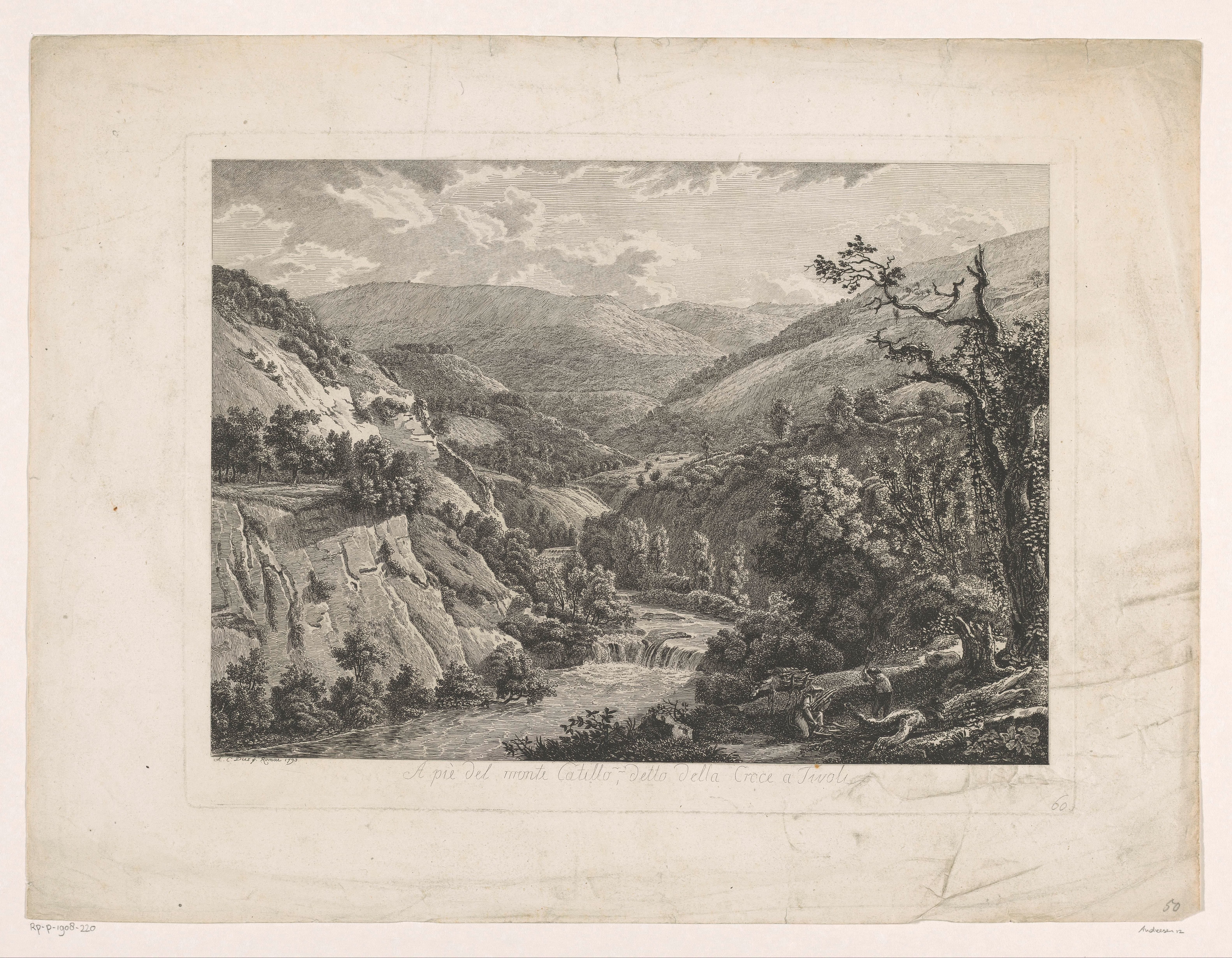Gezicht op de Monte Catillo nabij Tivoli