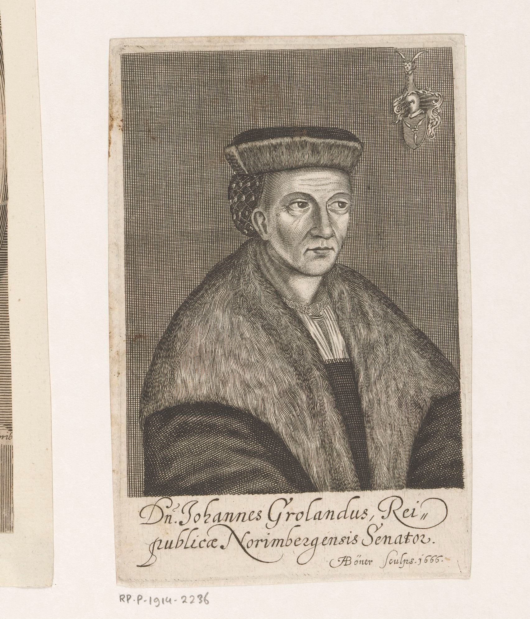 Portret van Johann Groland