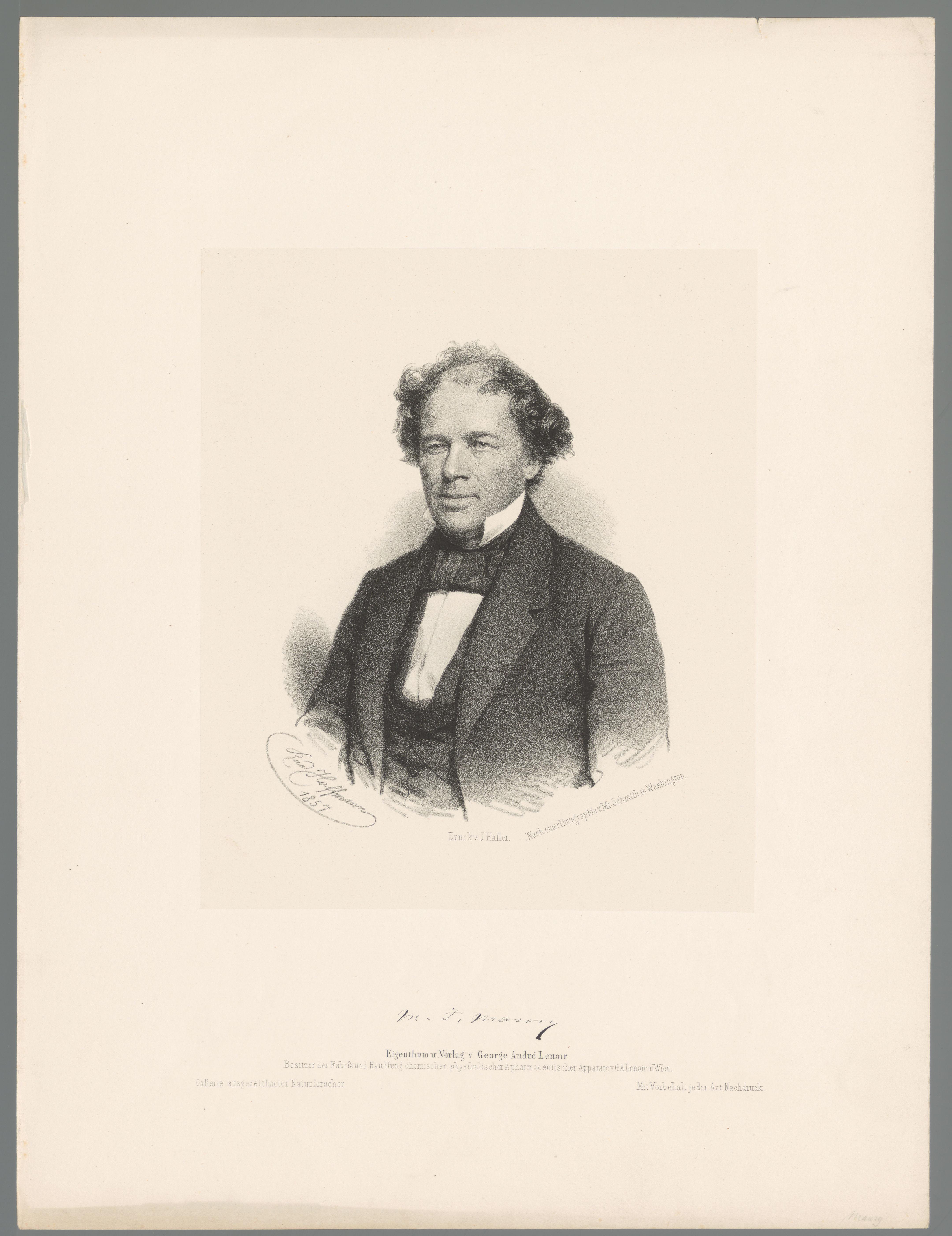 Portret van Matthew Fontaine Maury