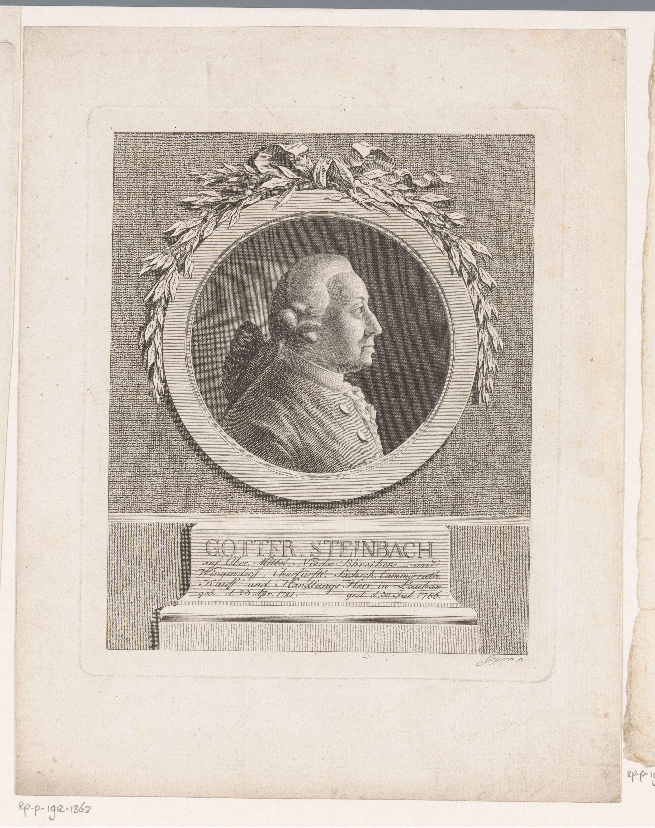 Portret van Gottfried Steinbach