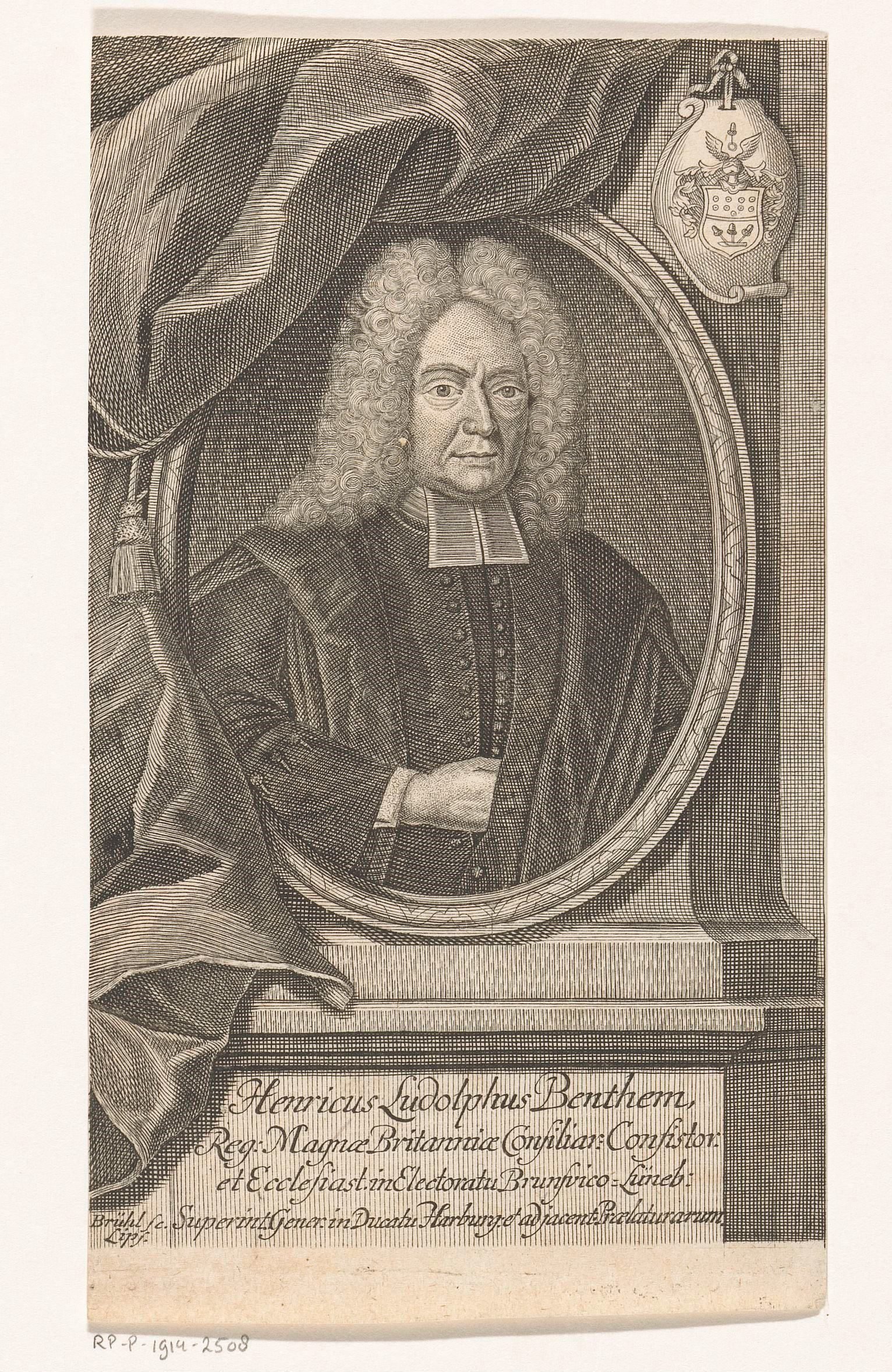 Portret van Heinrich Ludolph Benthem