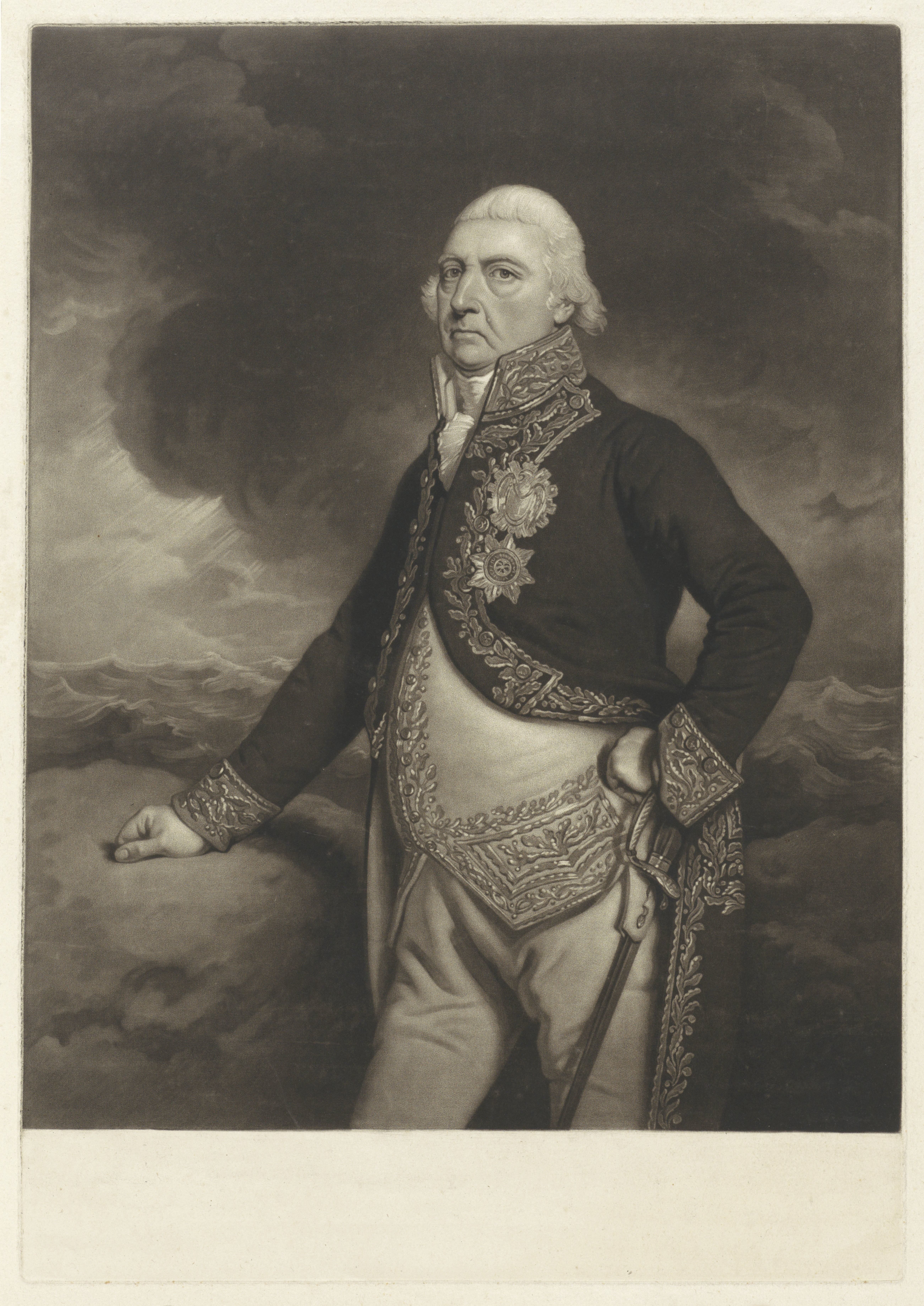 Portret van admiraal Jan Hendrik van Kinsbergen
