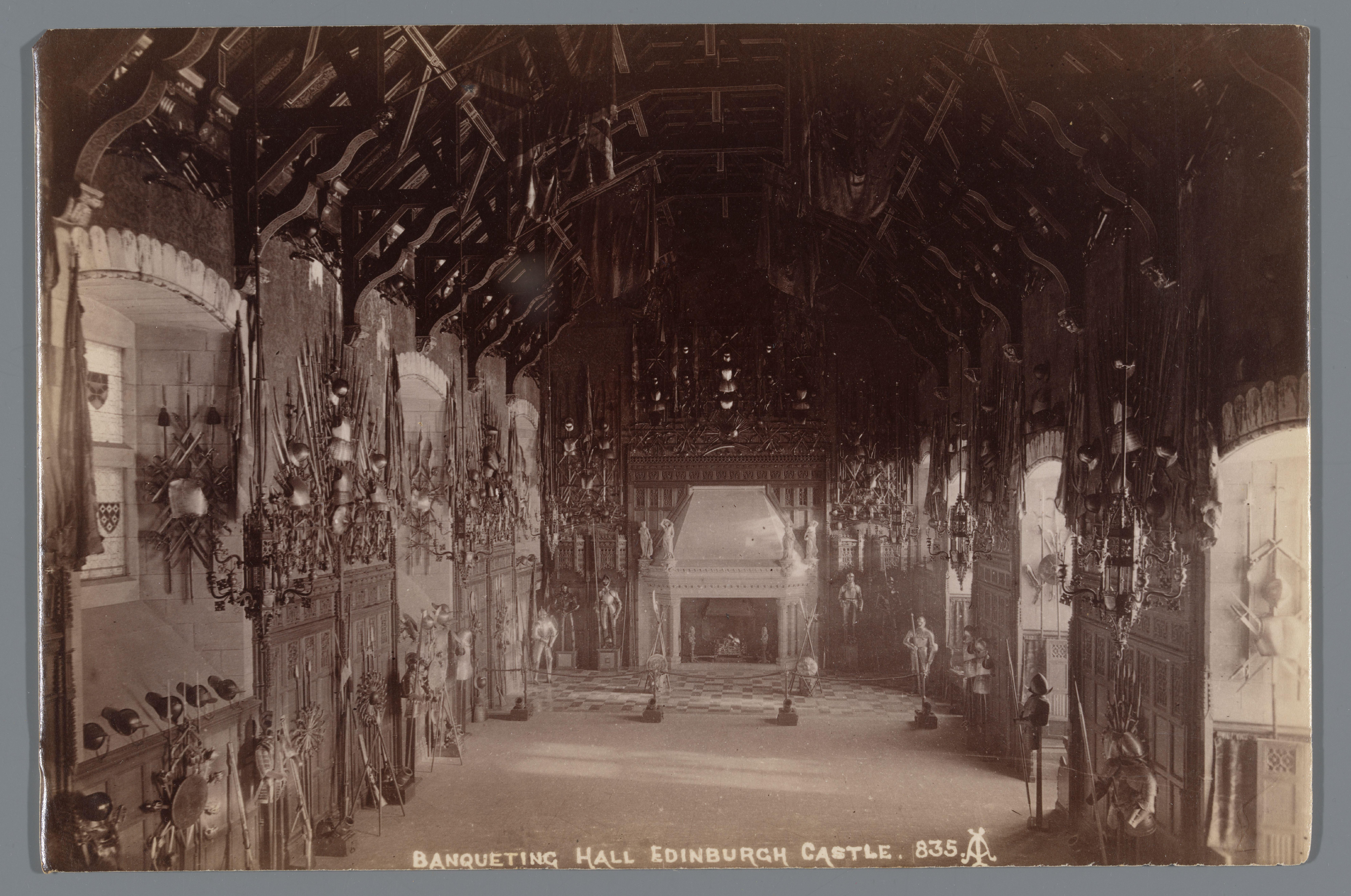 Interieur van de Banqueting Hall in Edinburgh Castle