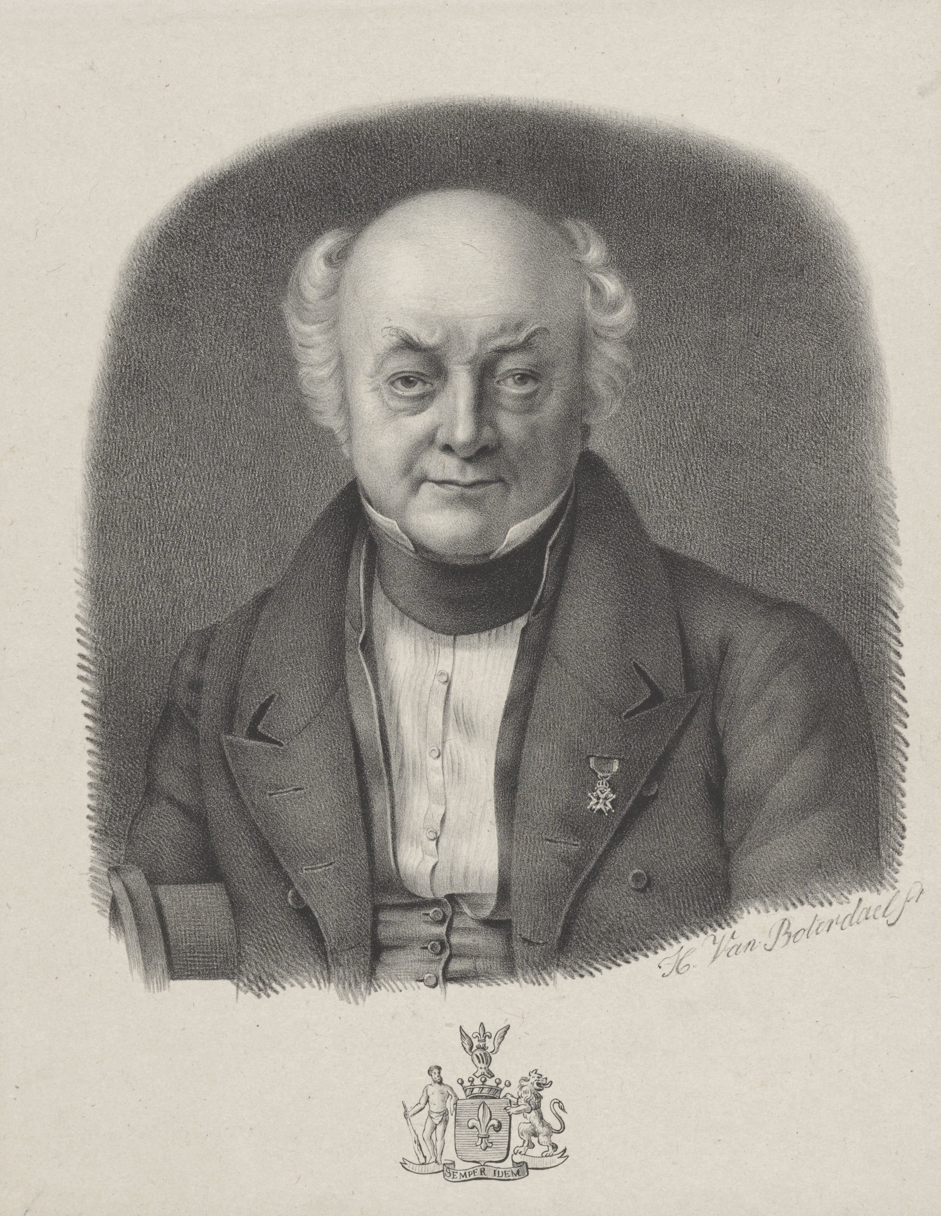 Portret van Claudius Pieter Gevers