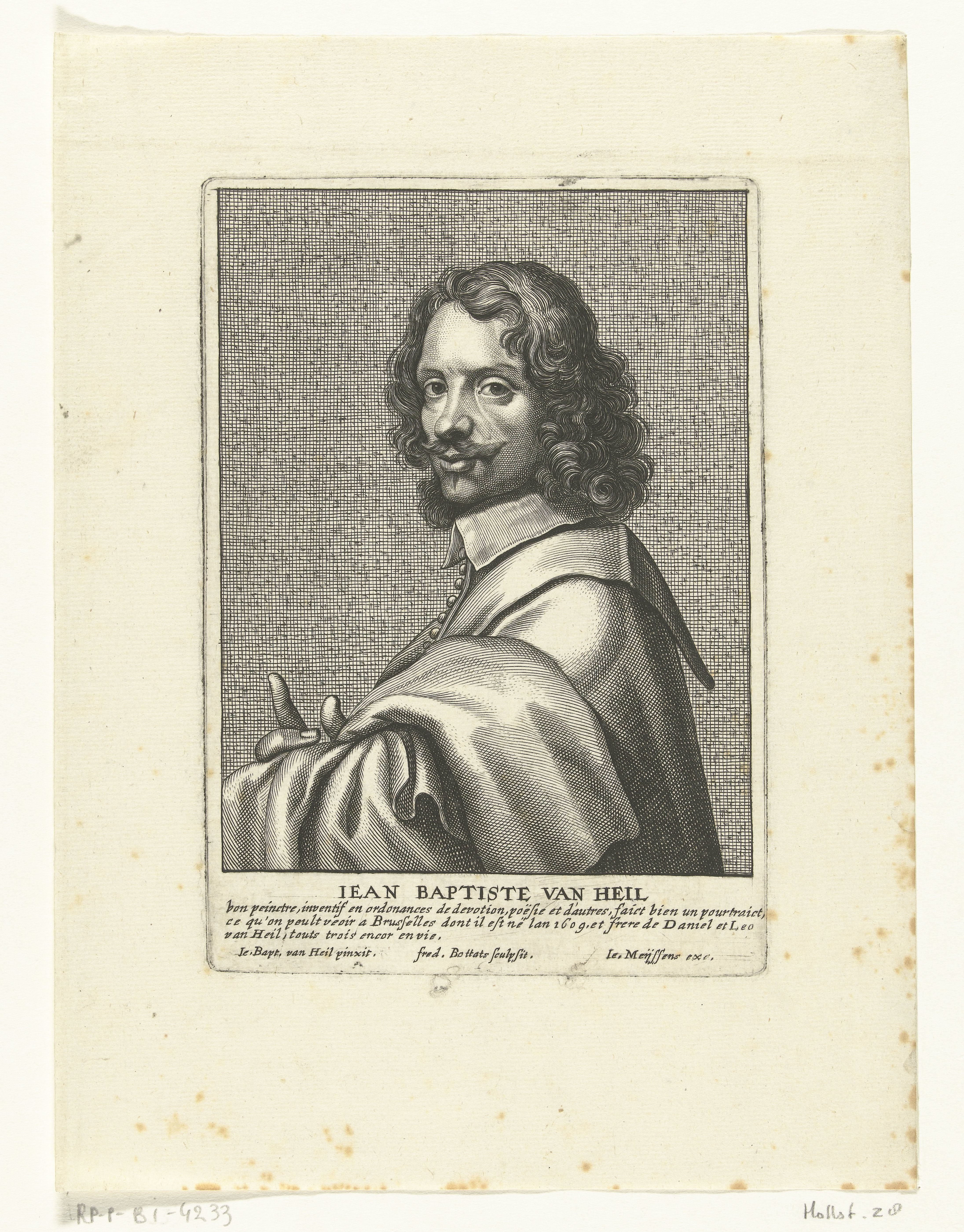 Zelfportret van Jean Baptist van Heil