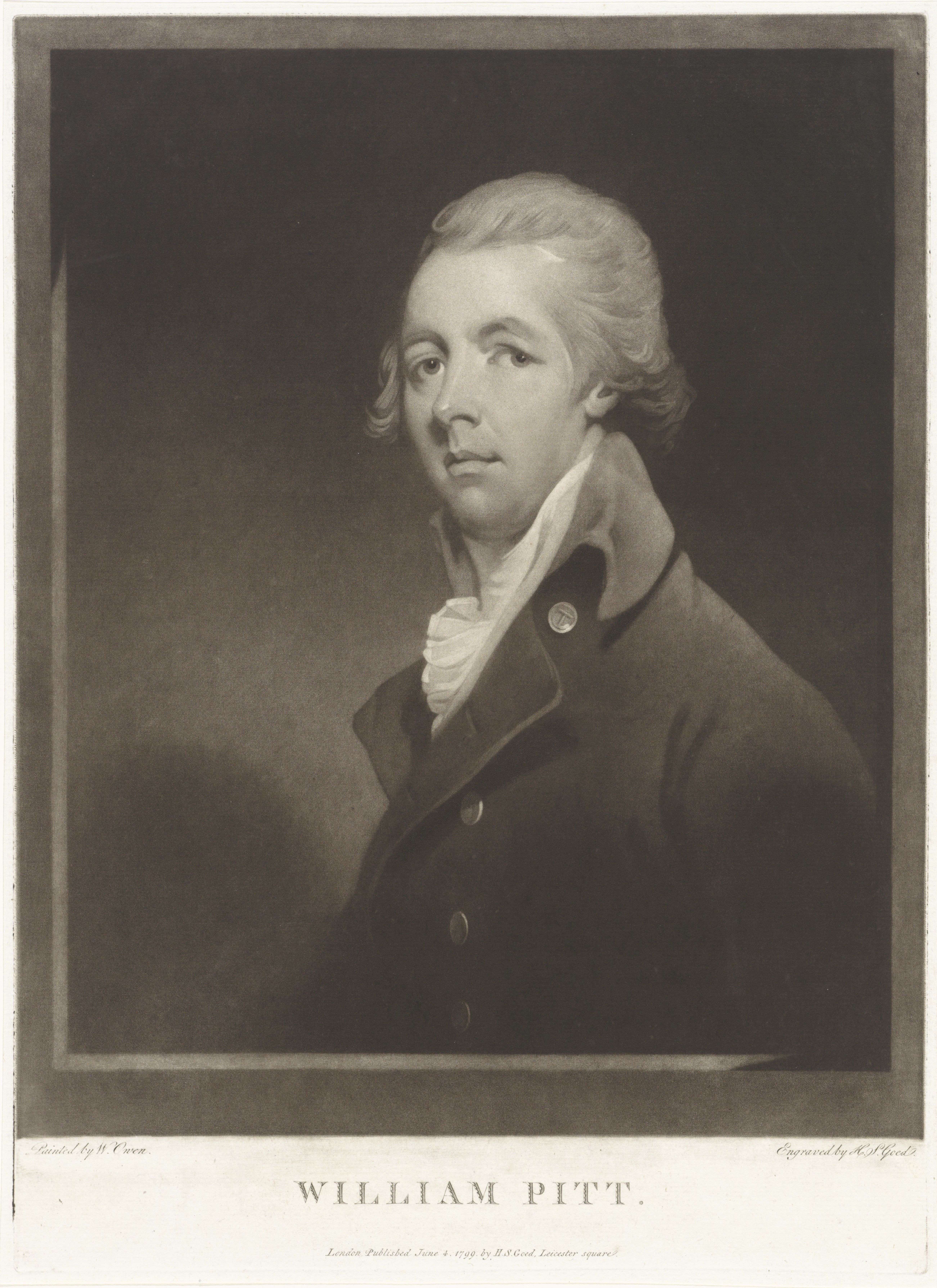 Portret van William Pitt