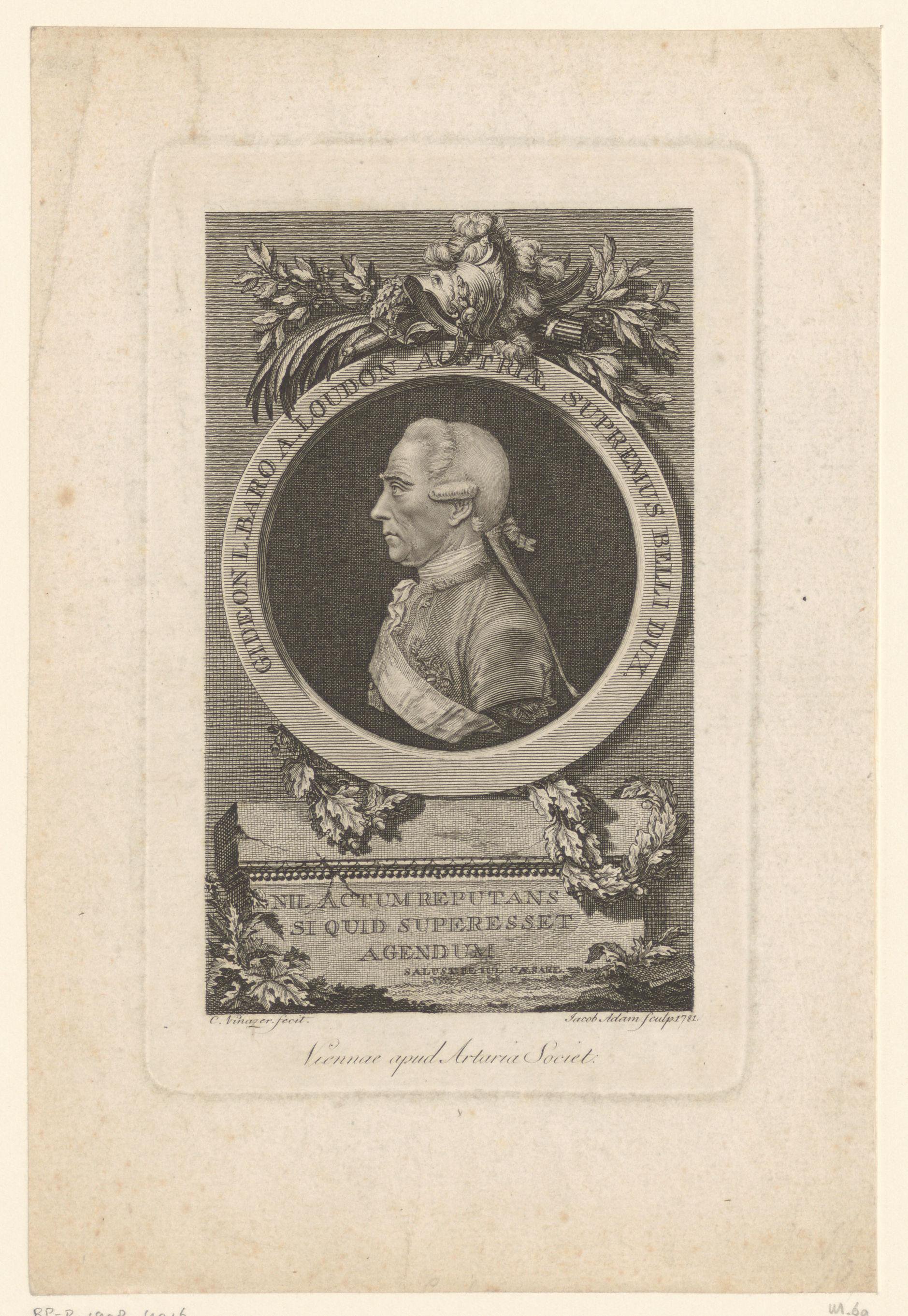 Portret van Ernst Gideon von Laudon
