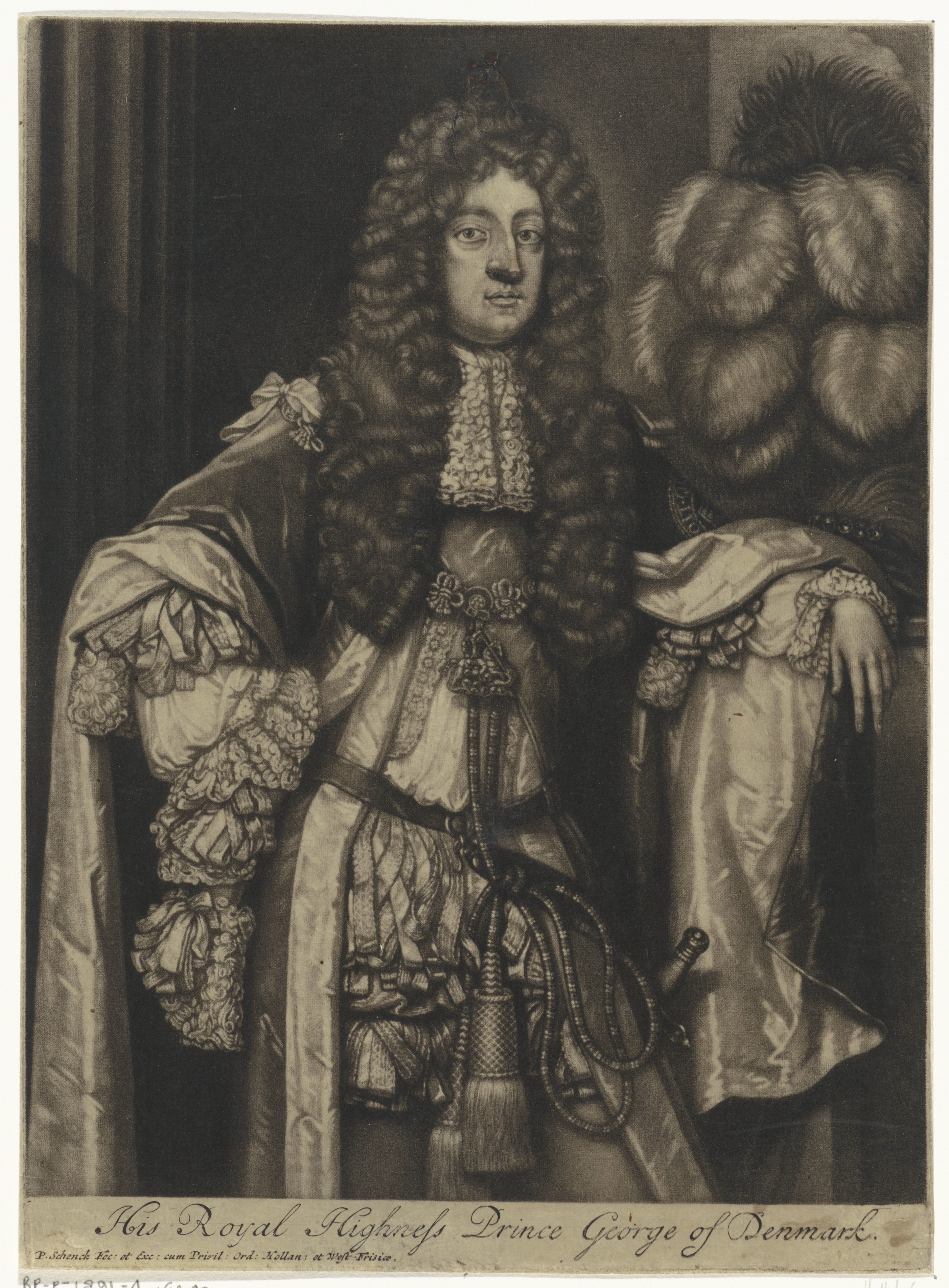 Portret van George, prins van Denemarken