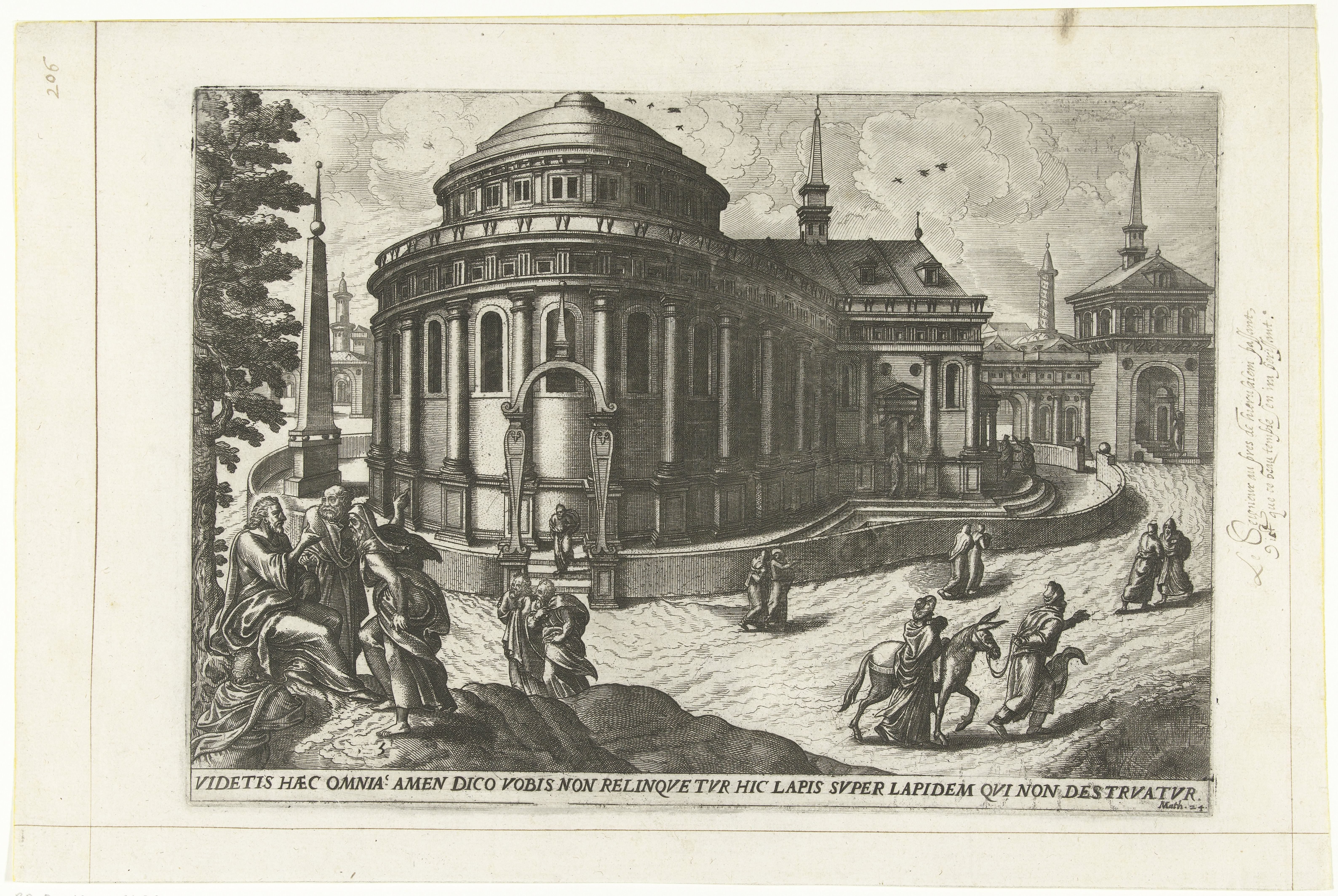 Christus voorspelt de vernietiging van de tempel
