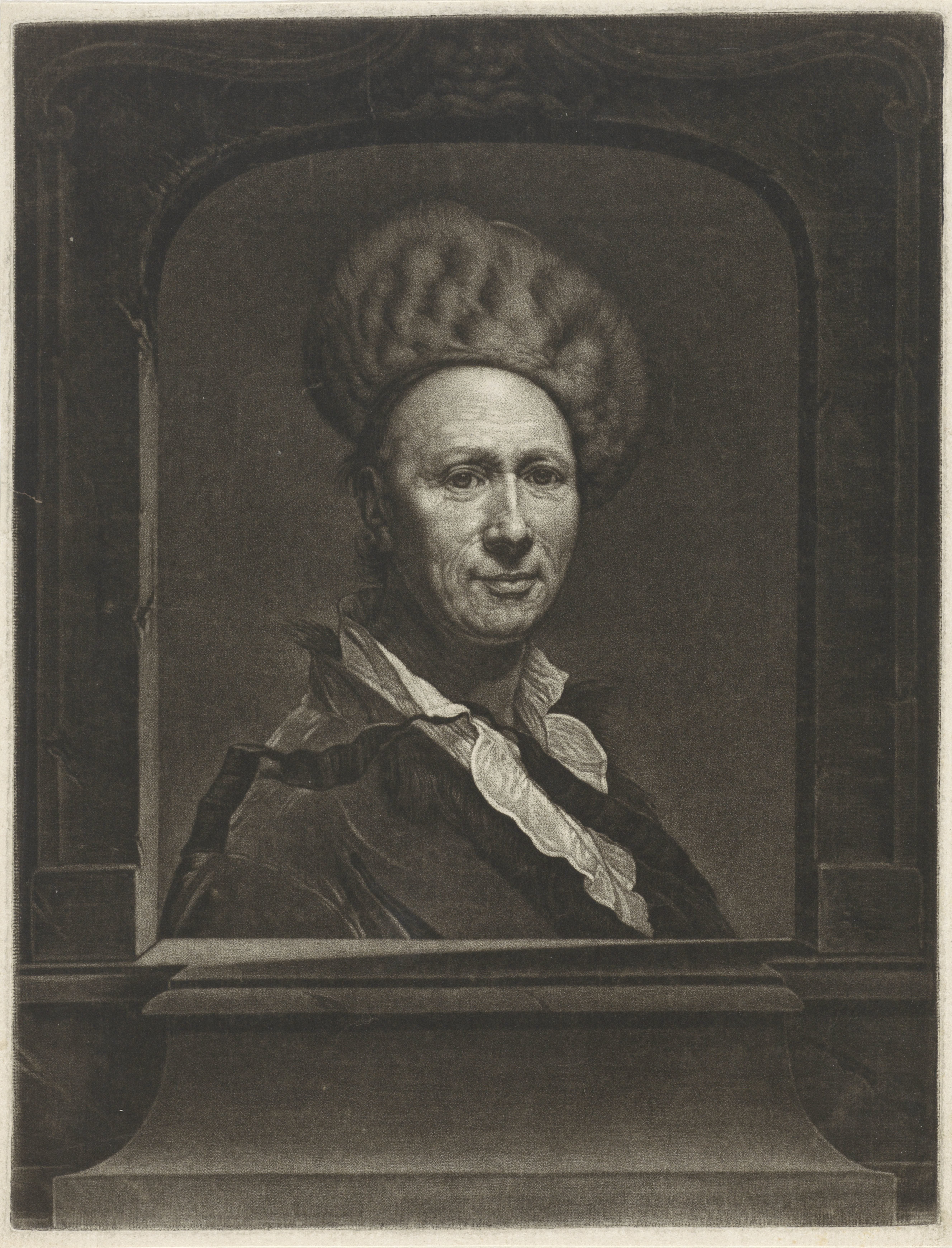 Portret van Conrad Friedrich Hurlebusch