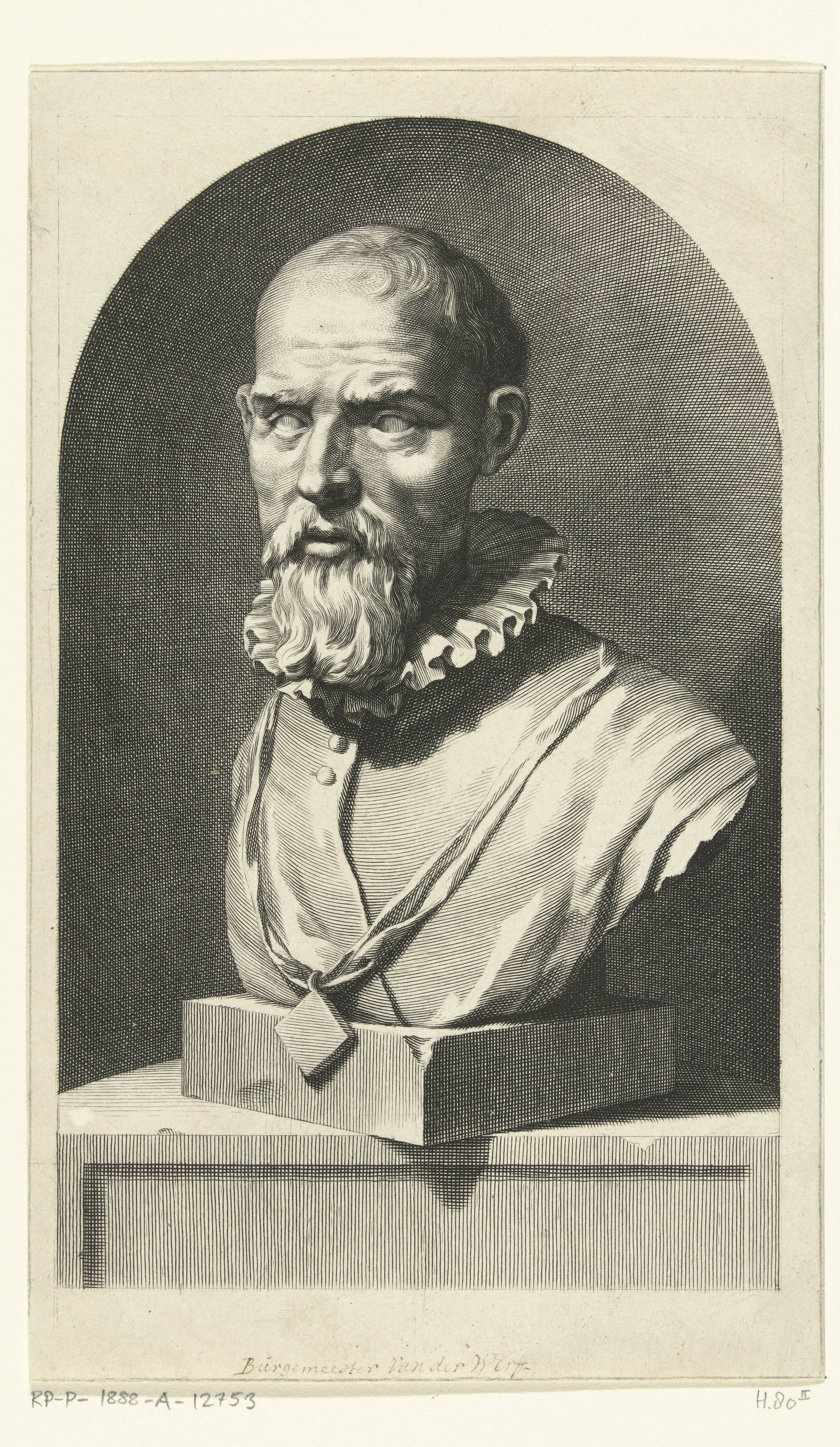 Portretbuste van Pieter Adriaansz. van der Werff