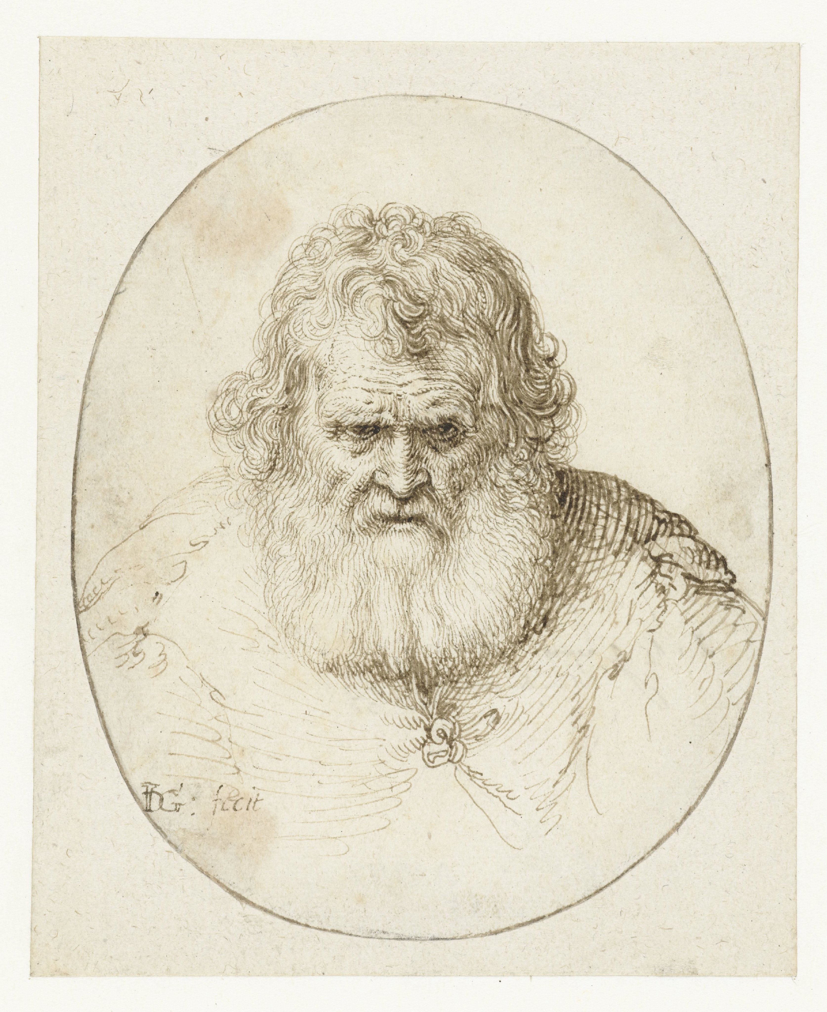 Portret van een oude man