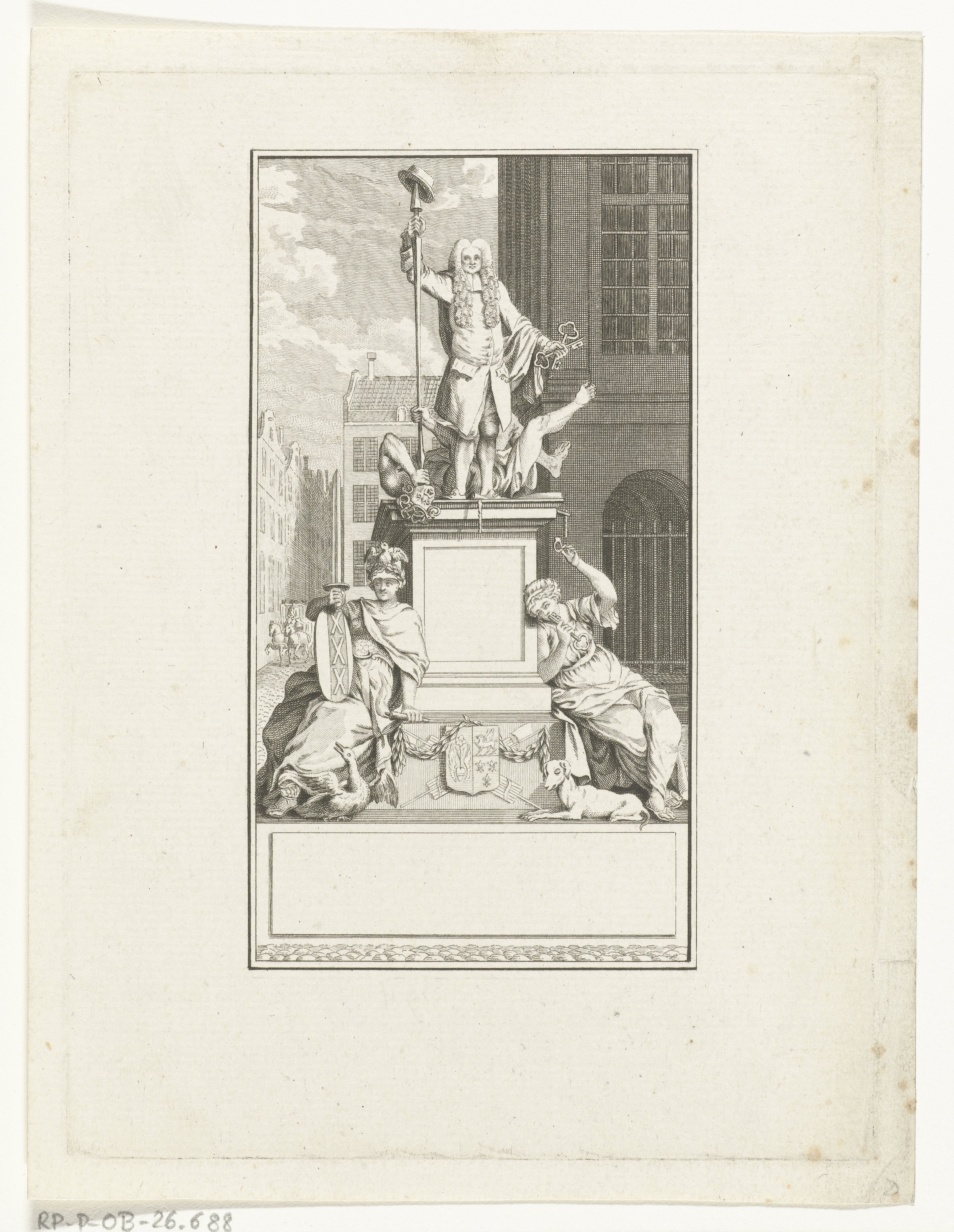 Monument voor de Amsterdamse burgemeester Egbert de Vrij Temminck