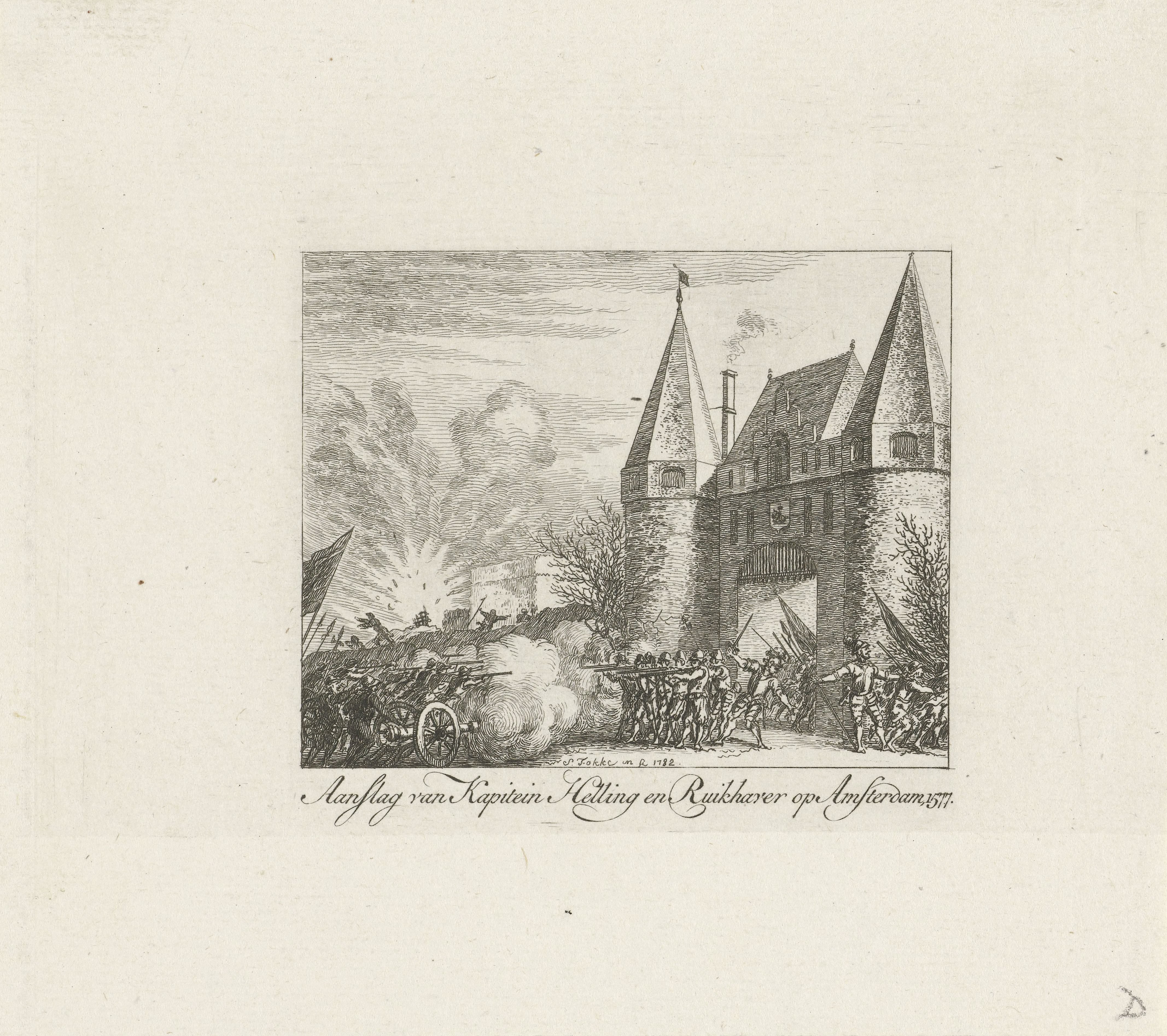 Aanslag onder bevel van kapitein Helling en Ruychaver op Amsterdam, 1577