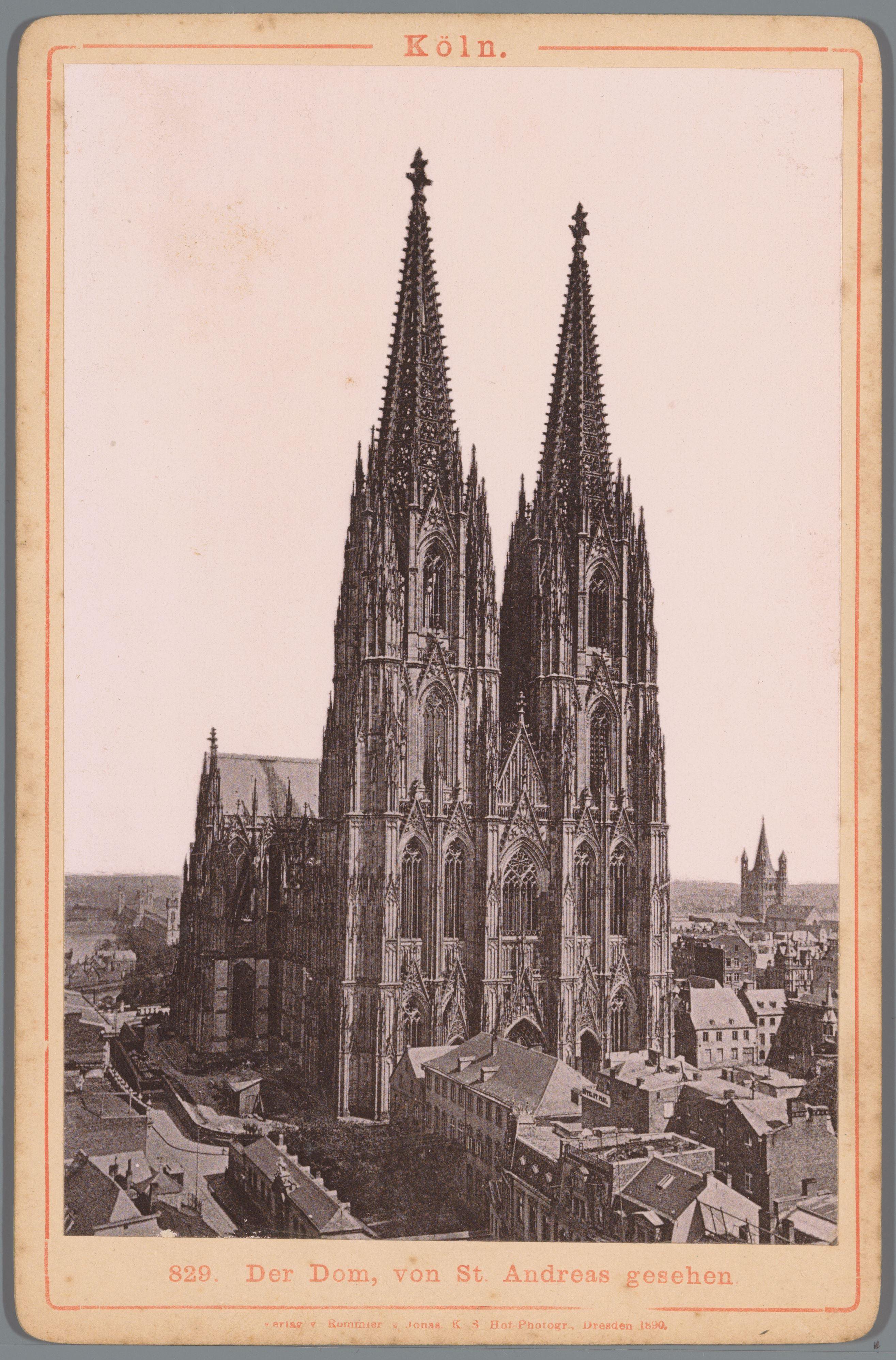 Gezicht op de De Dom van Keulen