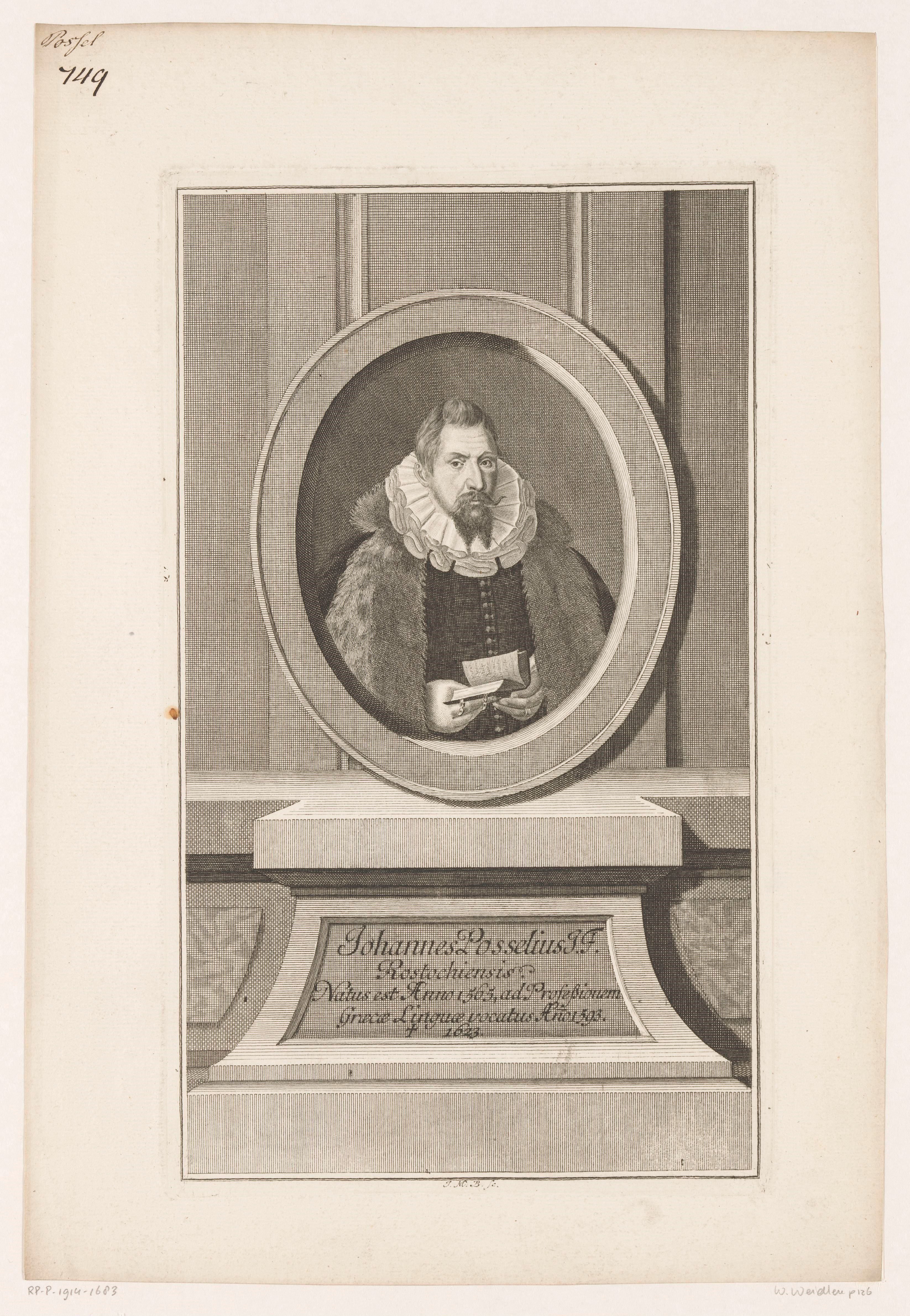 Portret van Johann Posselius