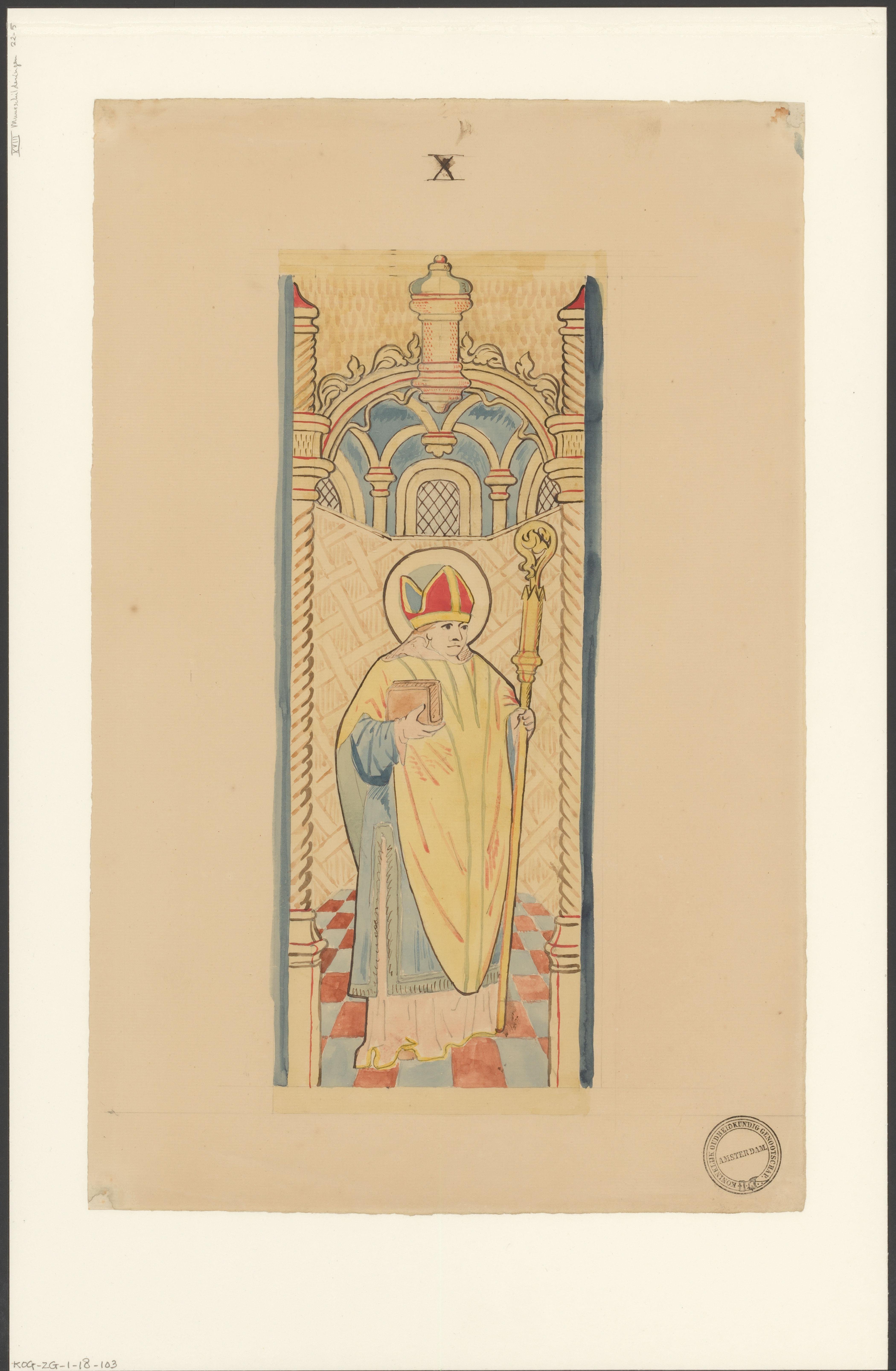 Bisschop, mogelijk Heilige Benedictus