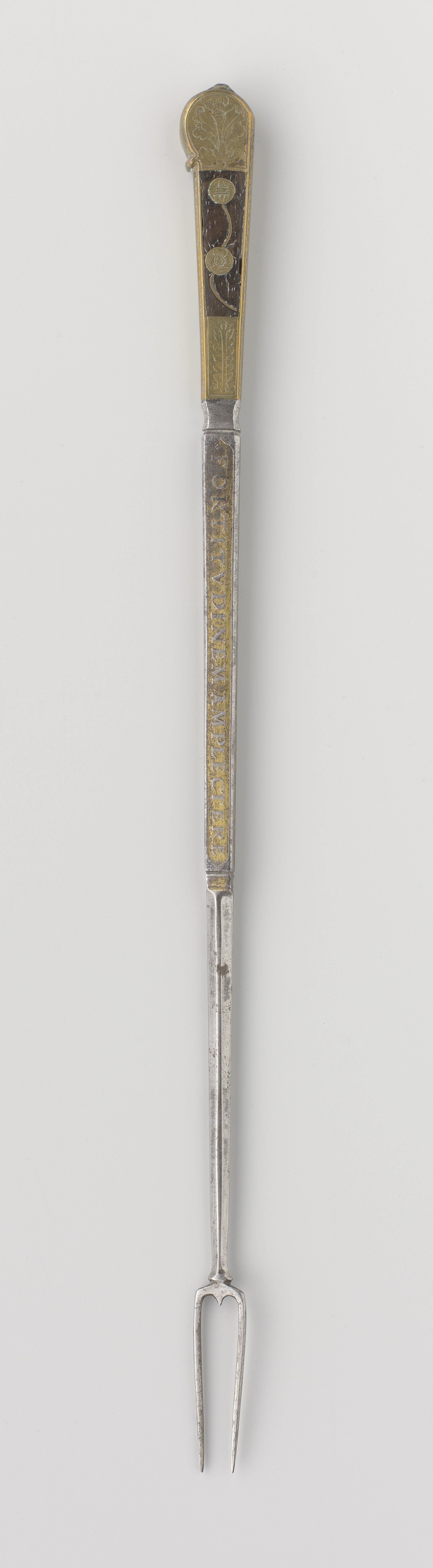 Four knives and a fork belonging to Emperor Charles V