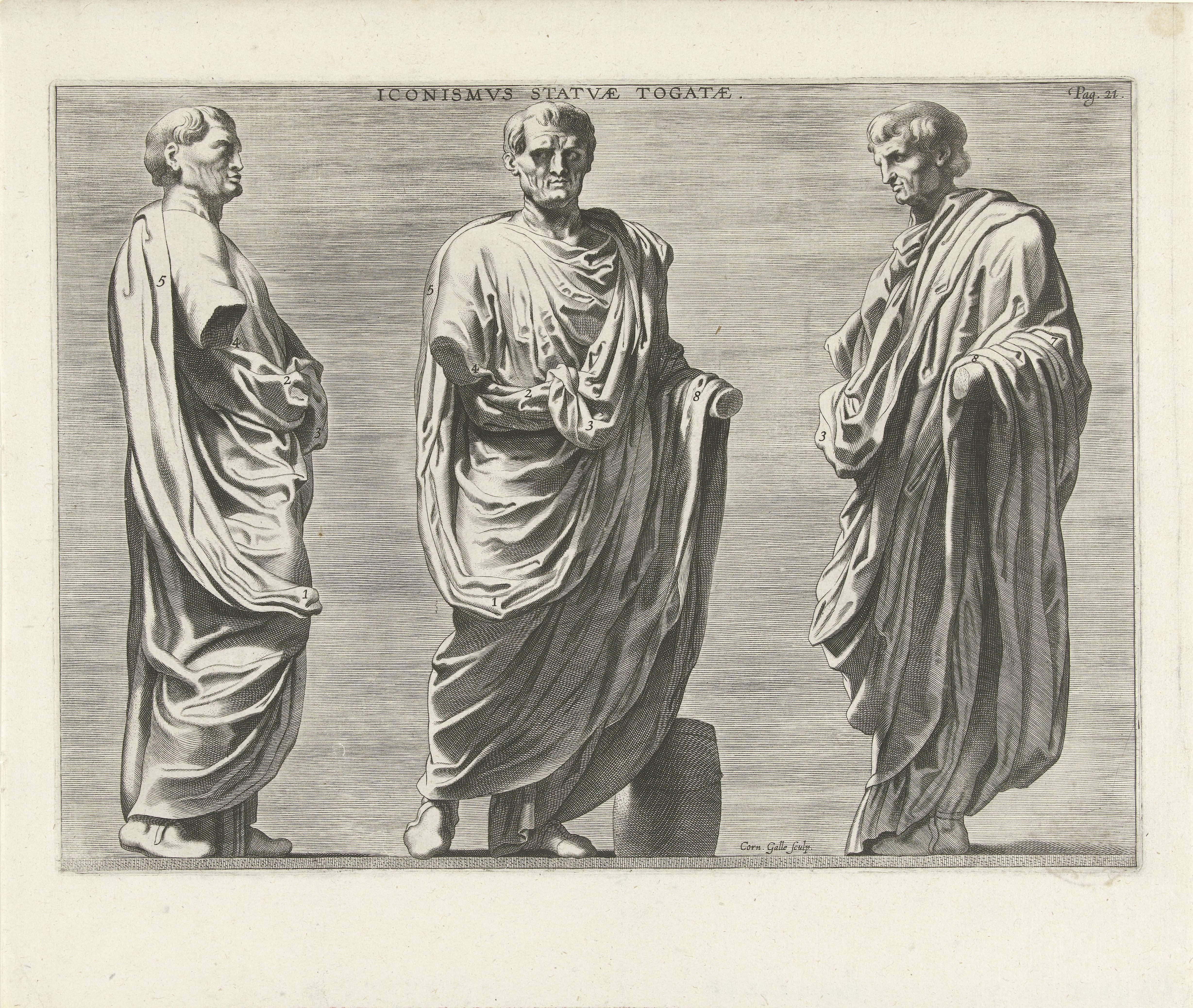 Beeld van een man in toga