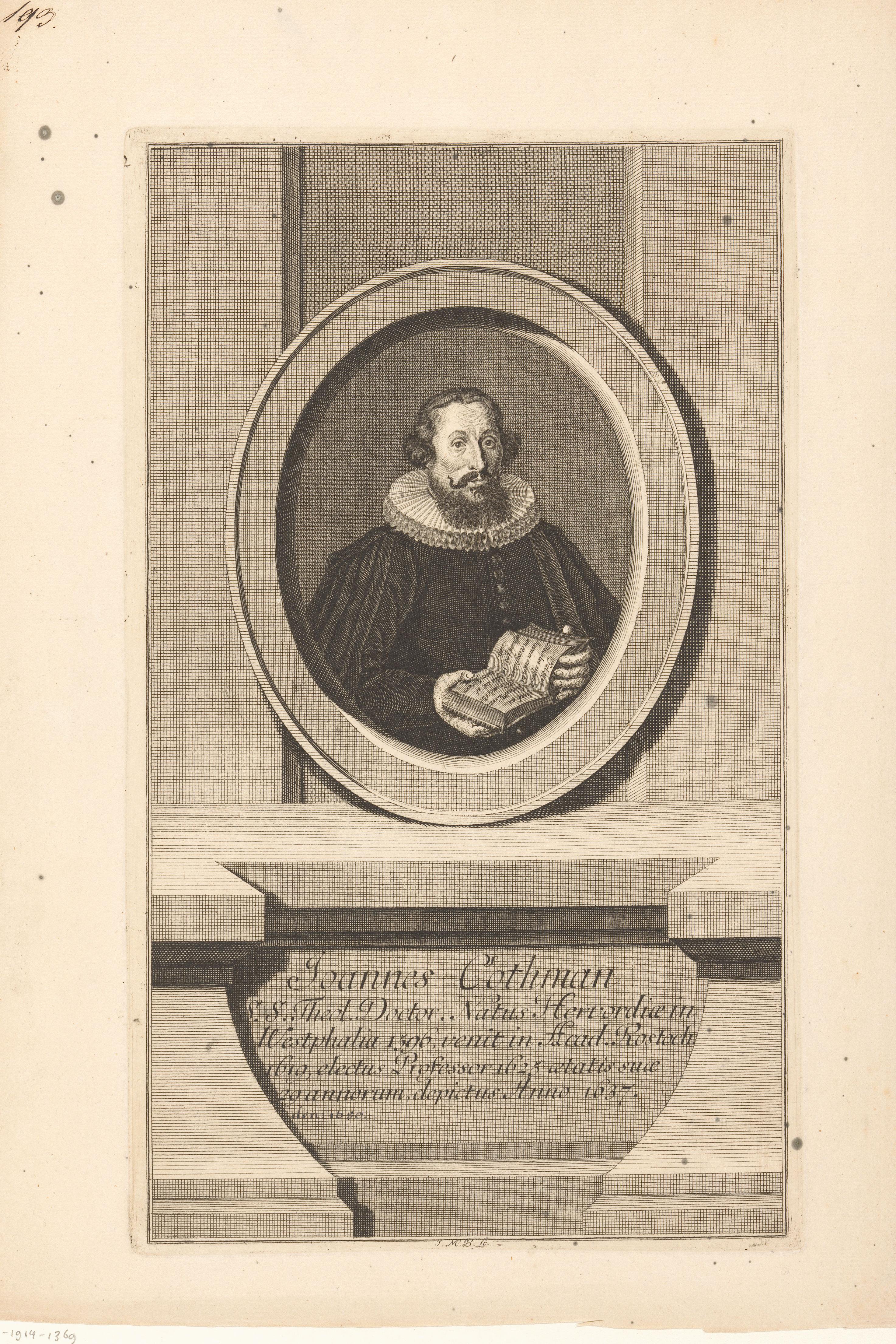 Portret van Johann Cothmann