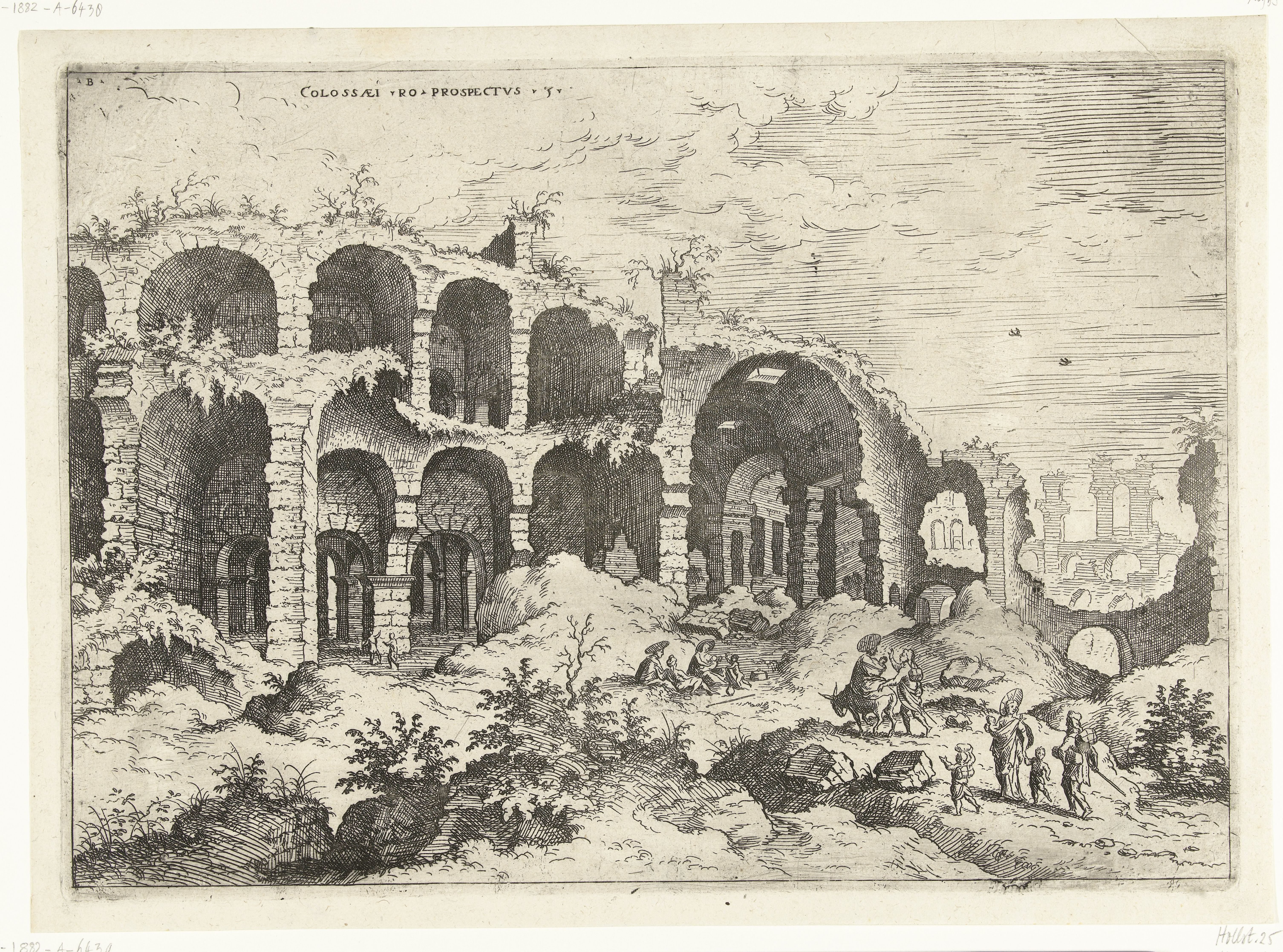 Derde gezicht op het Colosseum te Rome