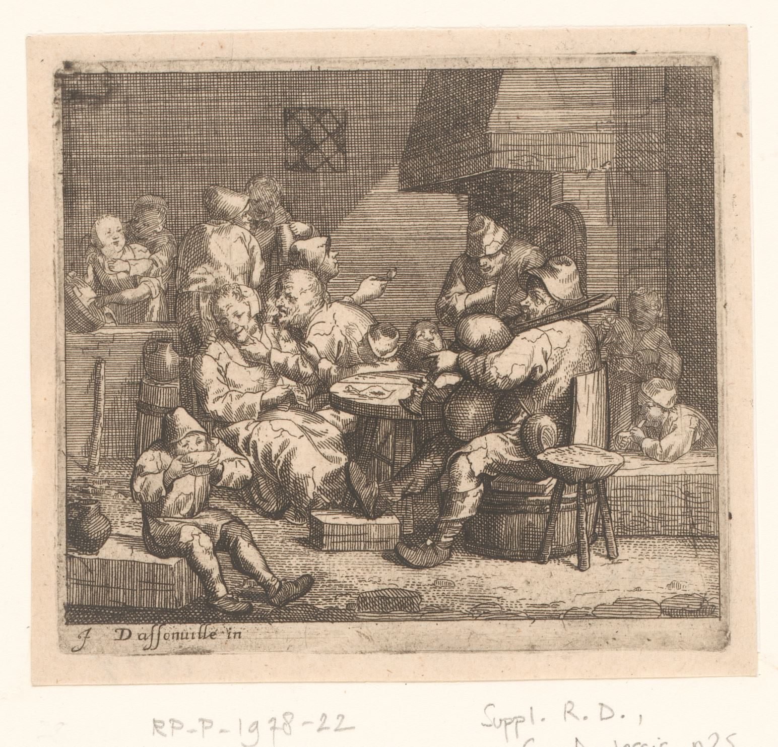 Scène in een herberg