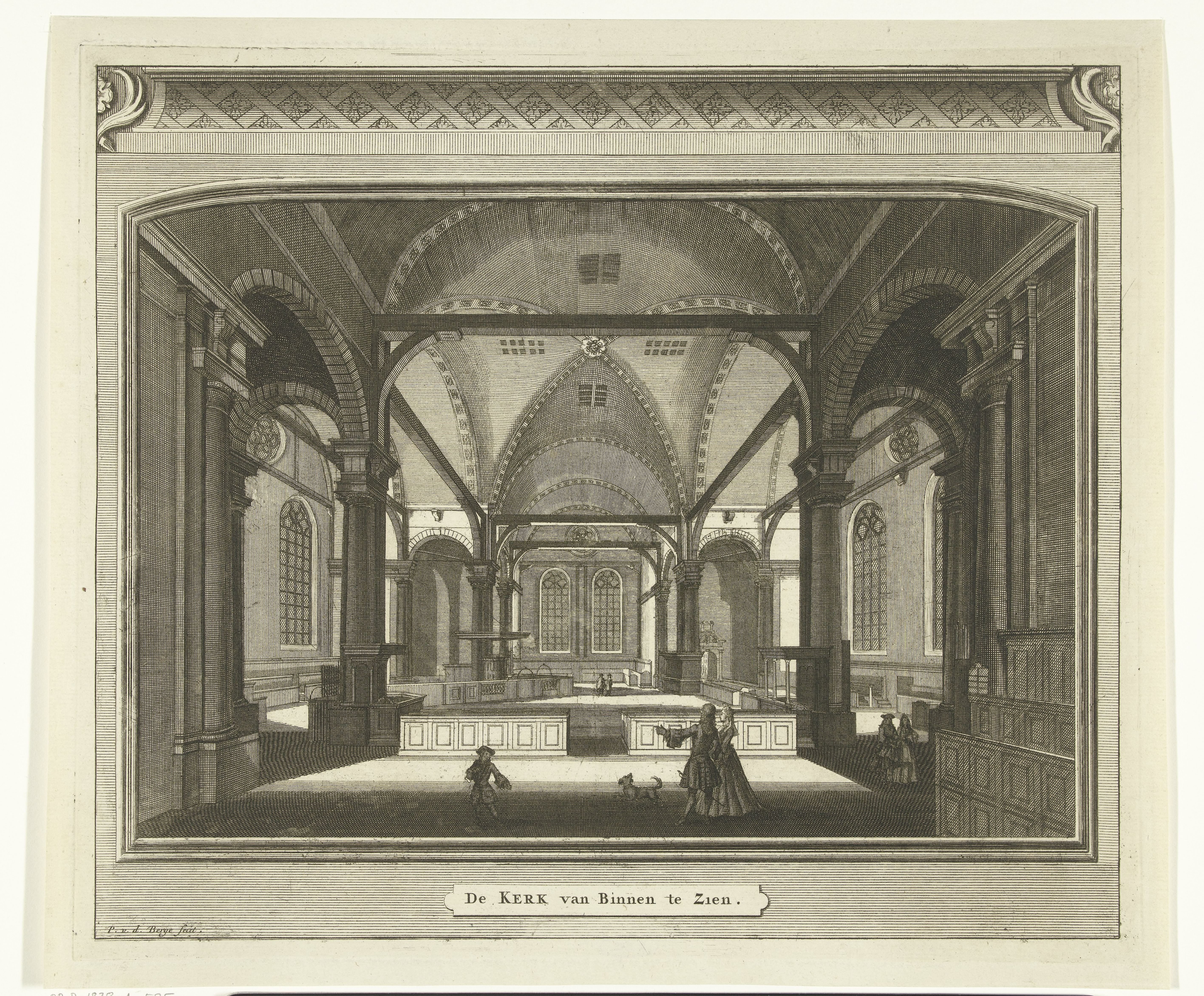 Interieur van de Noorderkerk te Amsterdam