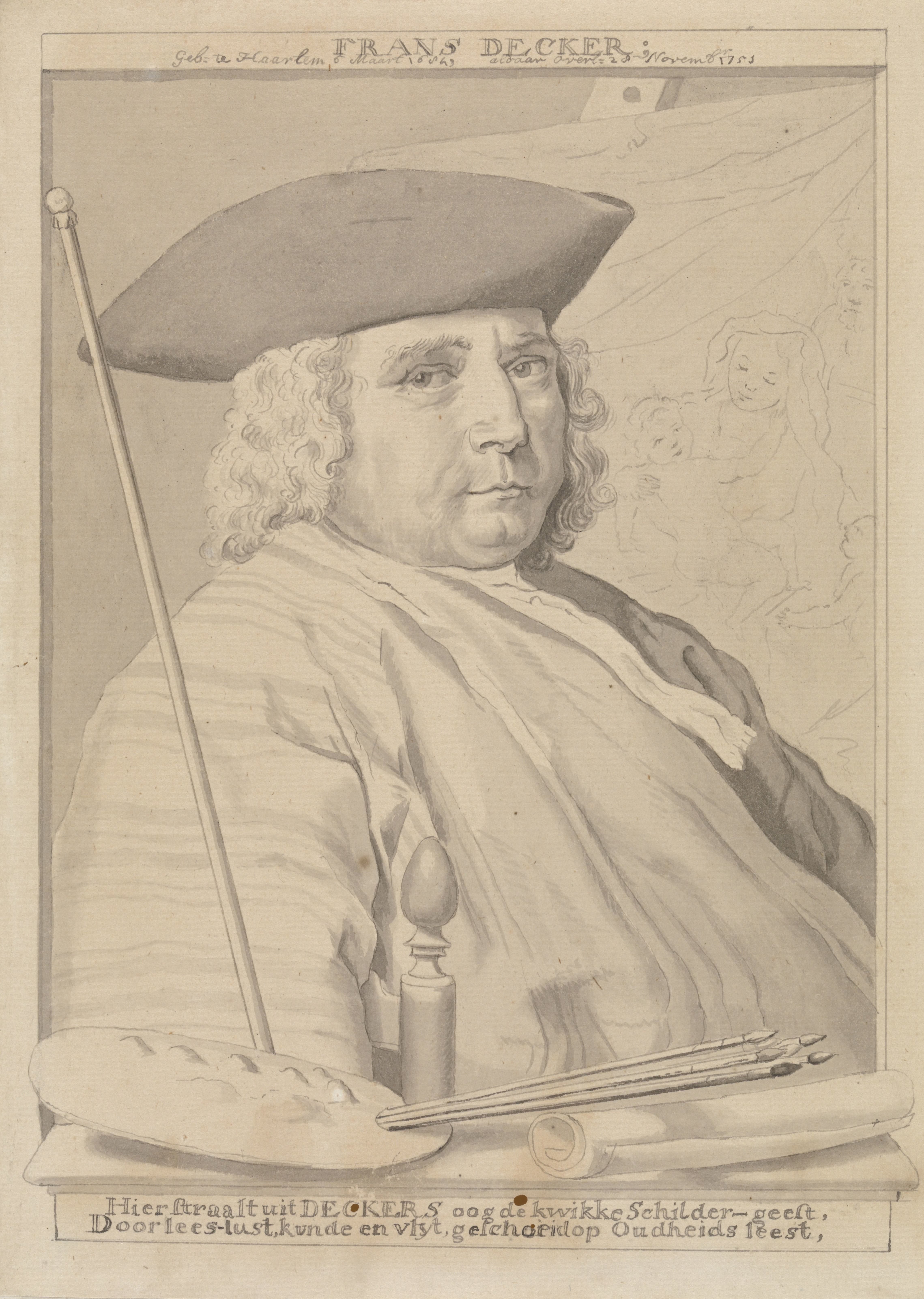 Portret van Frans Decker