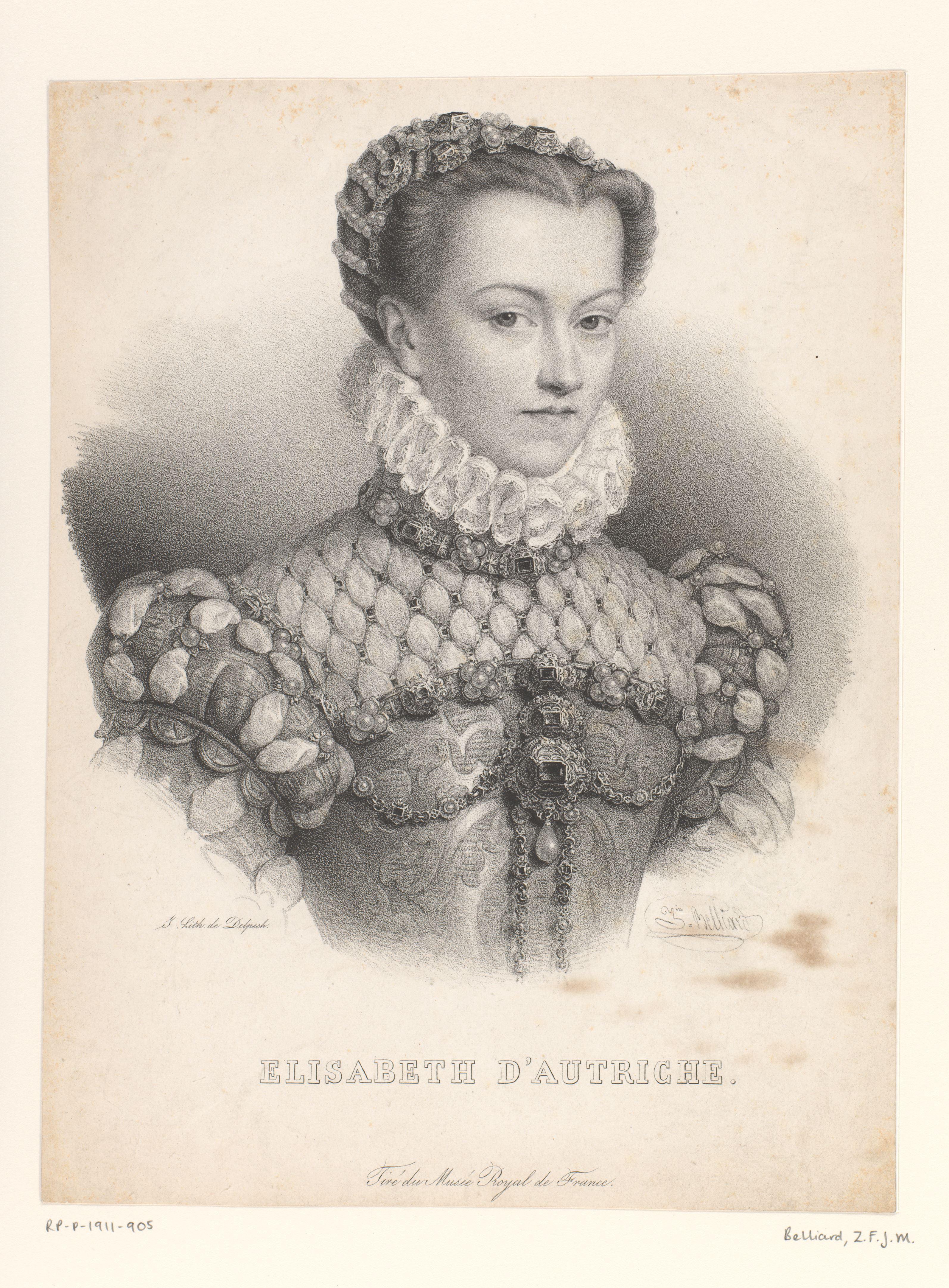 Portret van Elisabeth van Oostenrijk